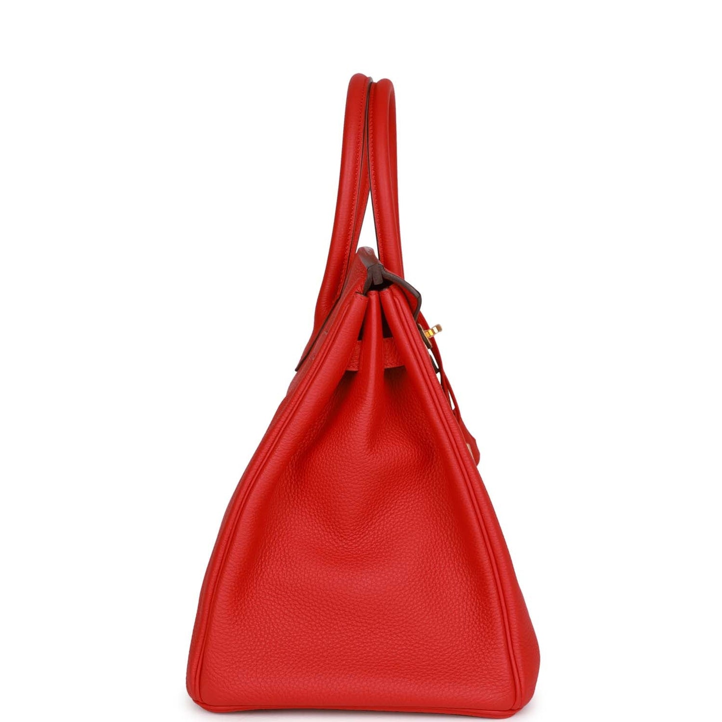 Hermes Birkin Rouge De Coeur Togo Hardware Handbag Gold Travel Bag