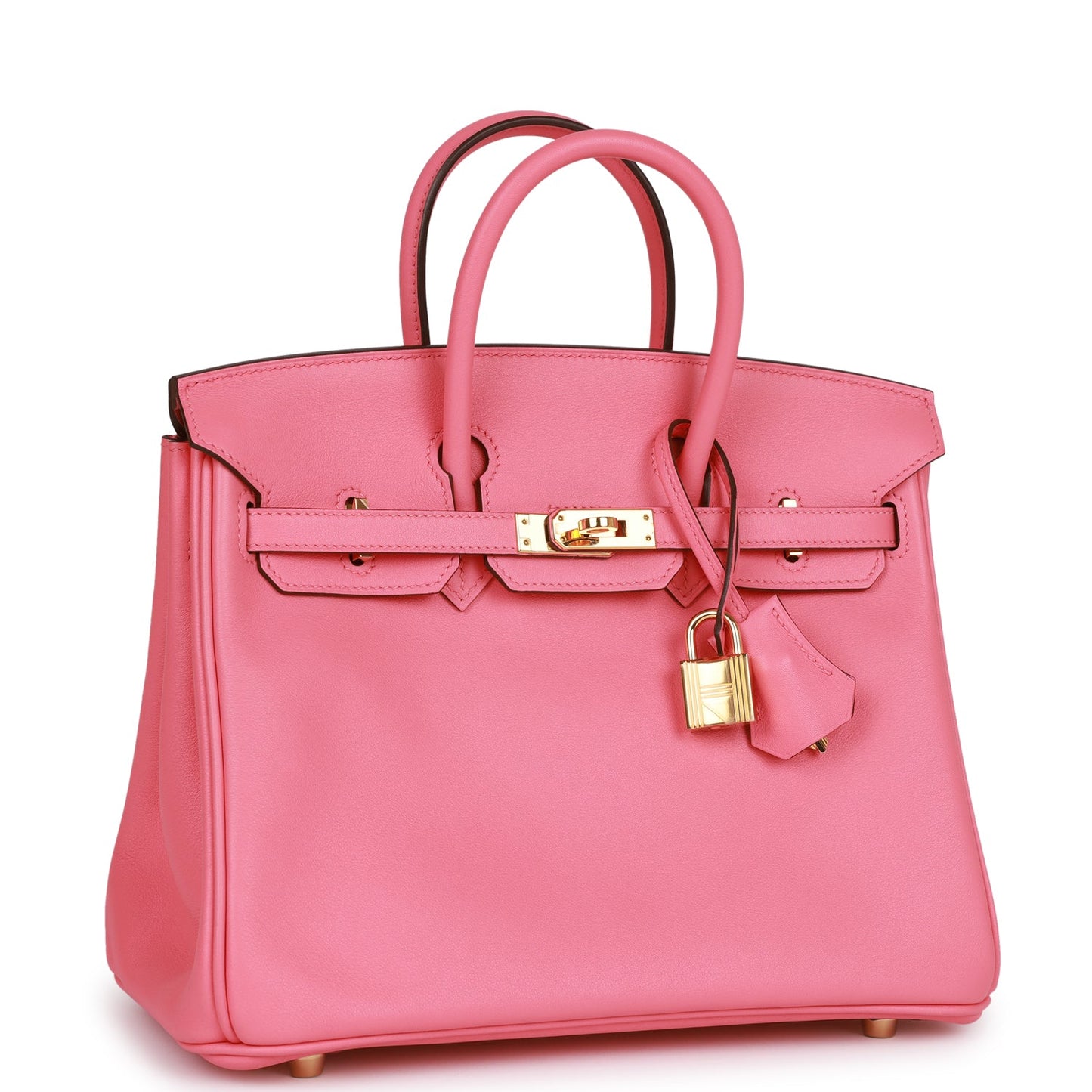 Hermes Birkin Rose Azalee Swift Hardware Handbag Gold Travel Bag