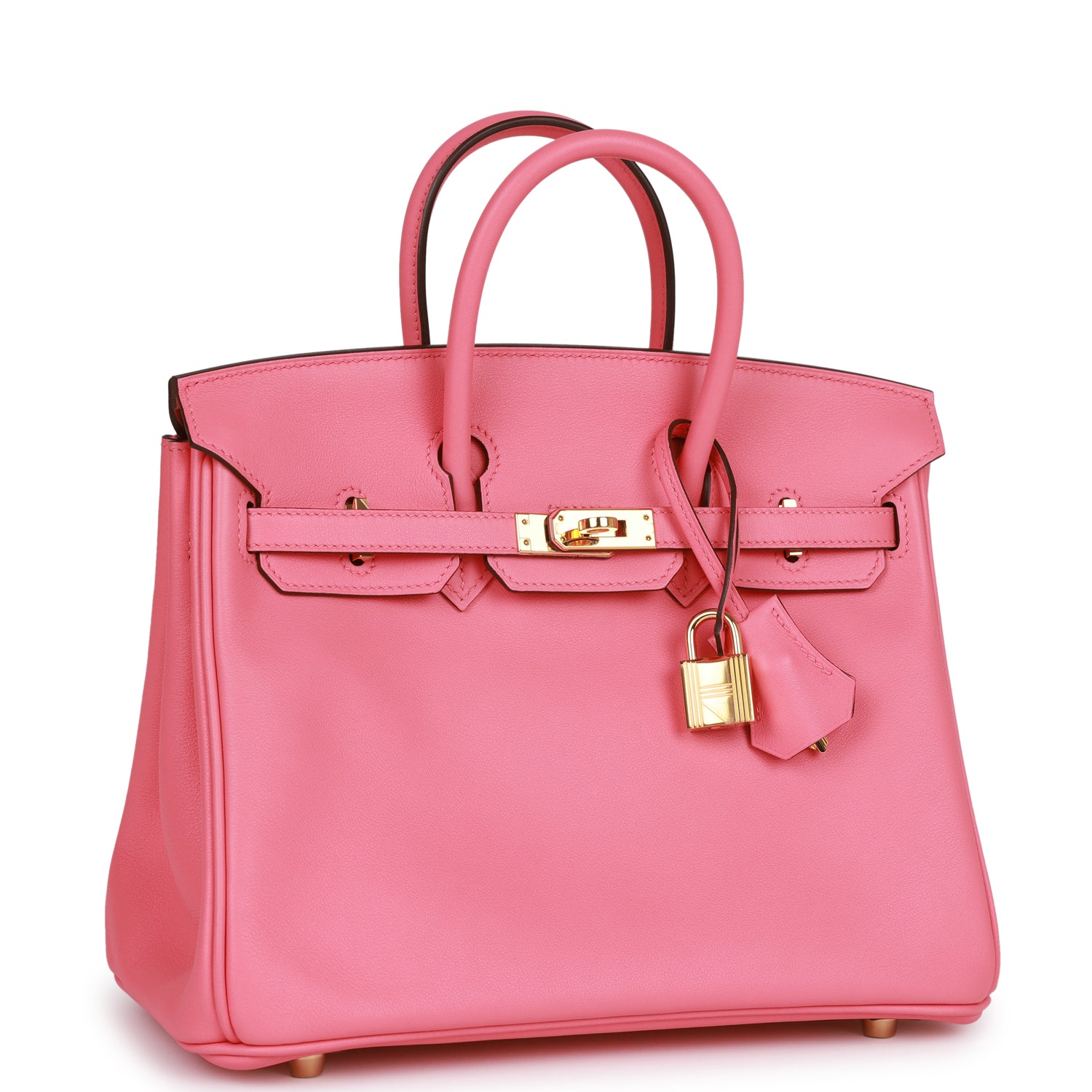 Hermes Birkin Rose Azalee Swift Hardware Handbag Gold Travel Bag