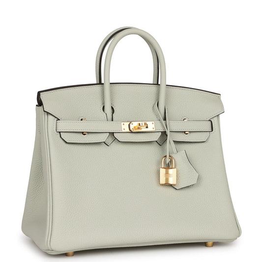 Hermes Birkin Gris Neve Togo Hardware Handbag Gold Travel Bag Togo Gold Hardware