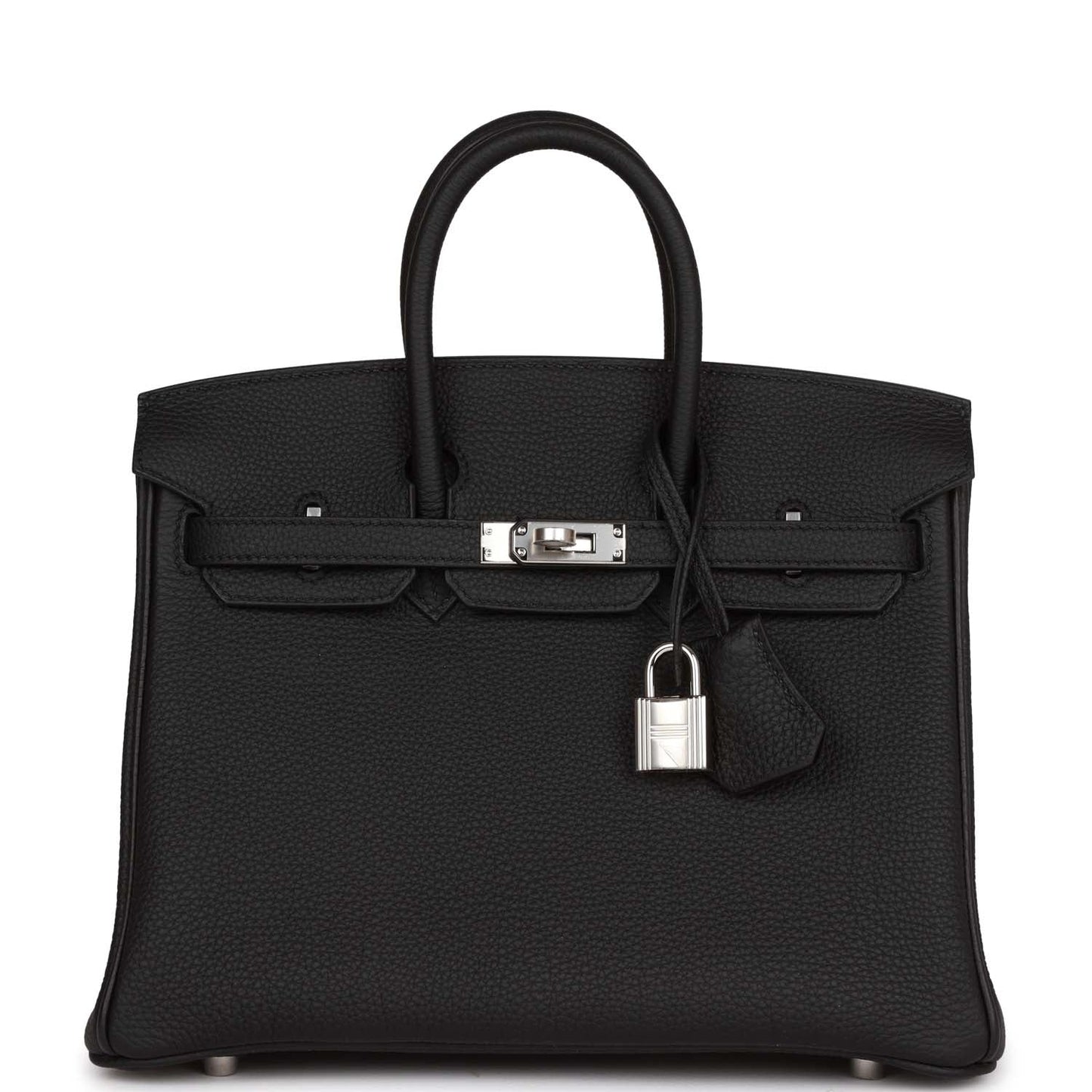 Hermes Birkin Togo Palladium Hardware Handbag Black Travel Bag 33