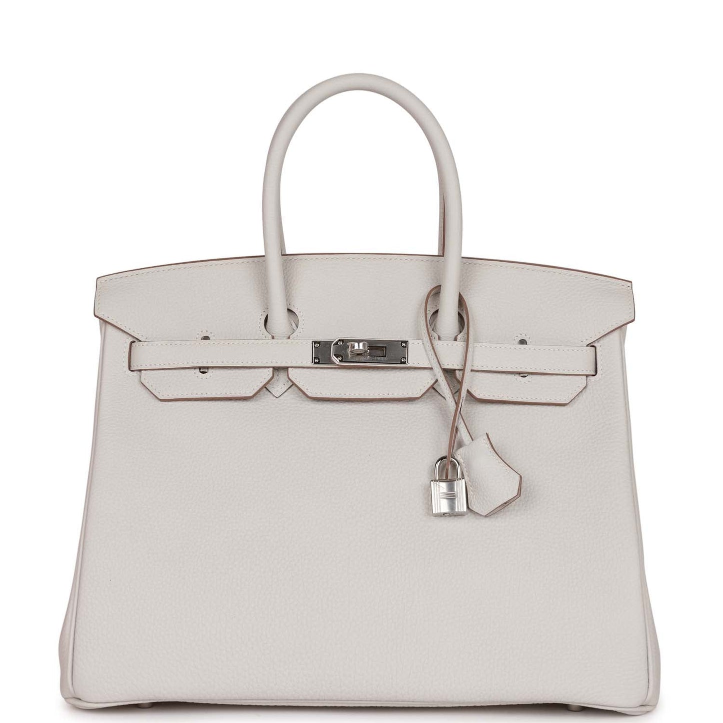 Hermes Birkin Gris Pale Togo Palladium Hardware Handbag Travel Bag