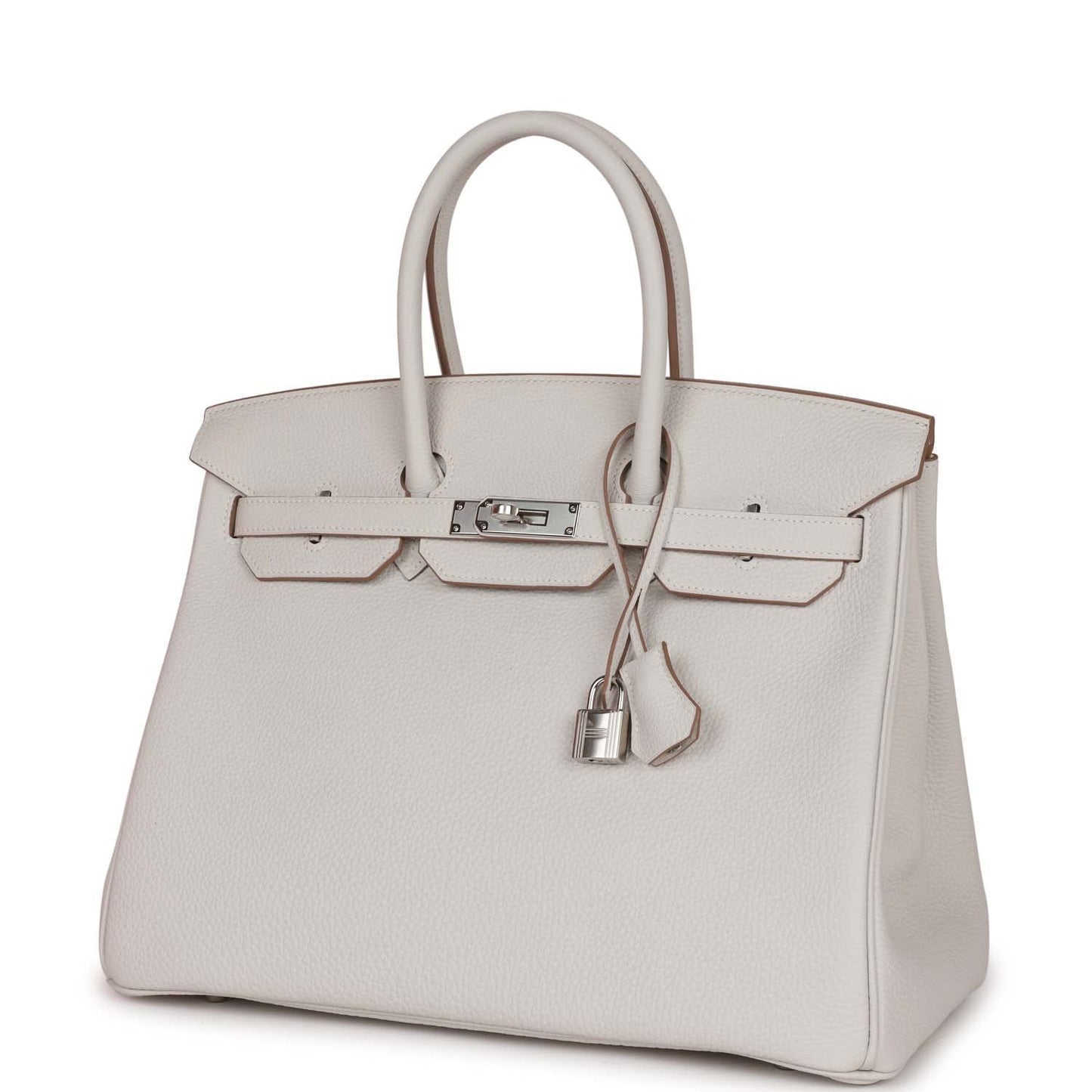 Hermes Birkin Gris Pale Togo Palladium Hardware Handbag Travel Bag
