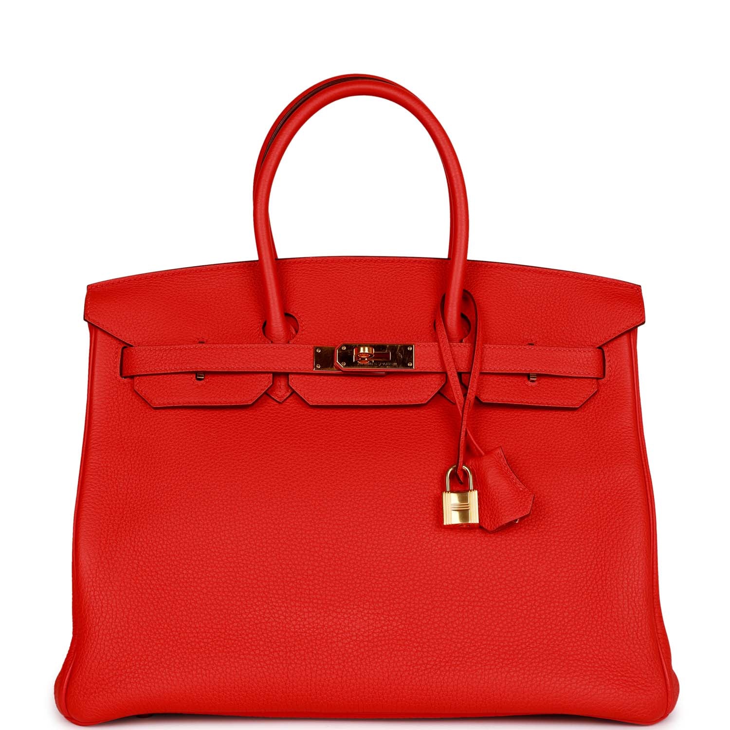 Hermes Birkin Capucine Togo Hardware Handbag Gold Travel Bag