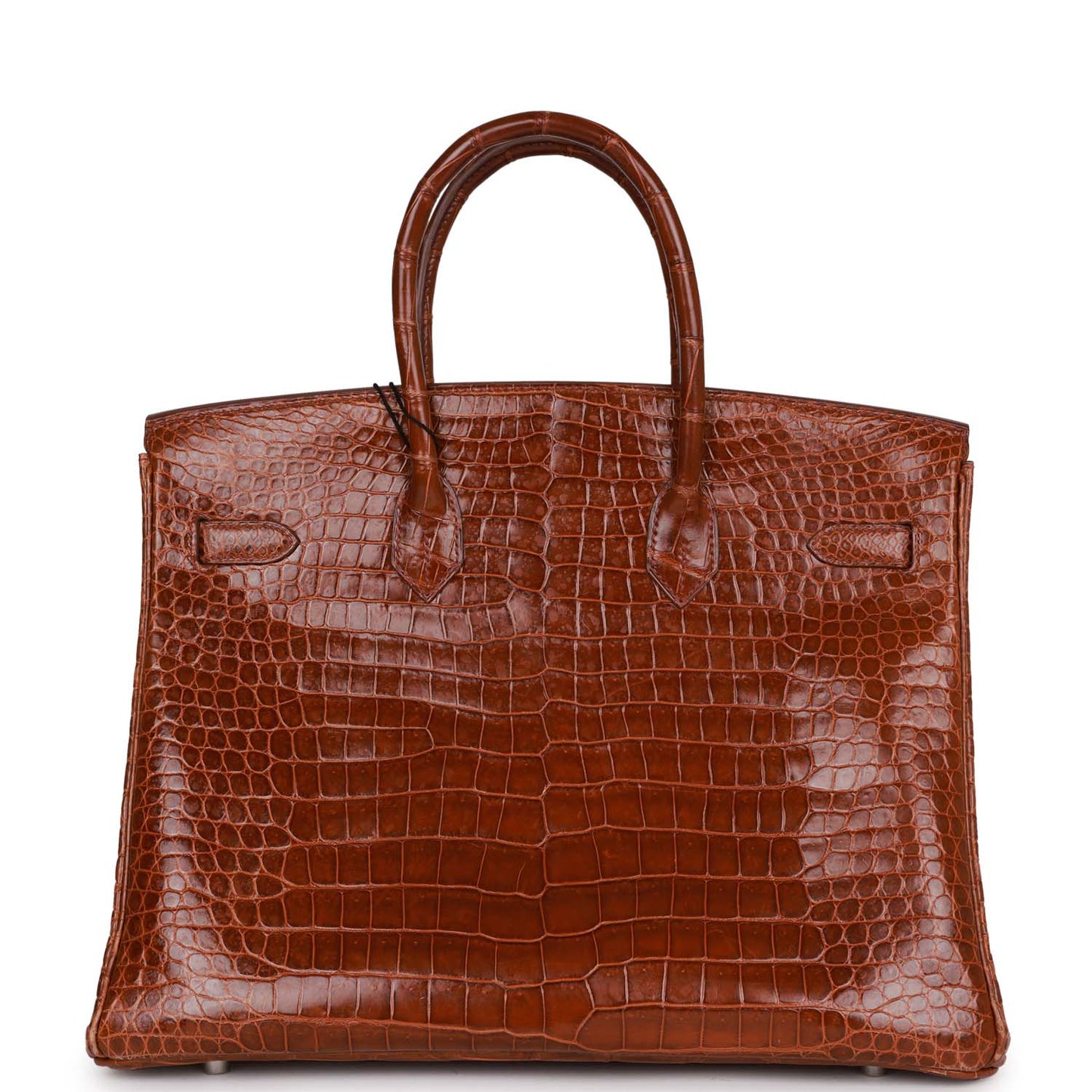 Hermes Top Quality Luxury Birkin Miel Shiny Porosus Travel Bag