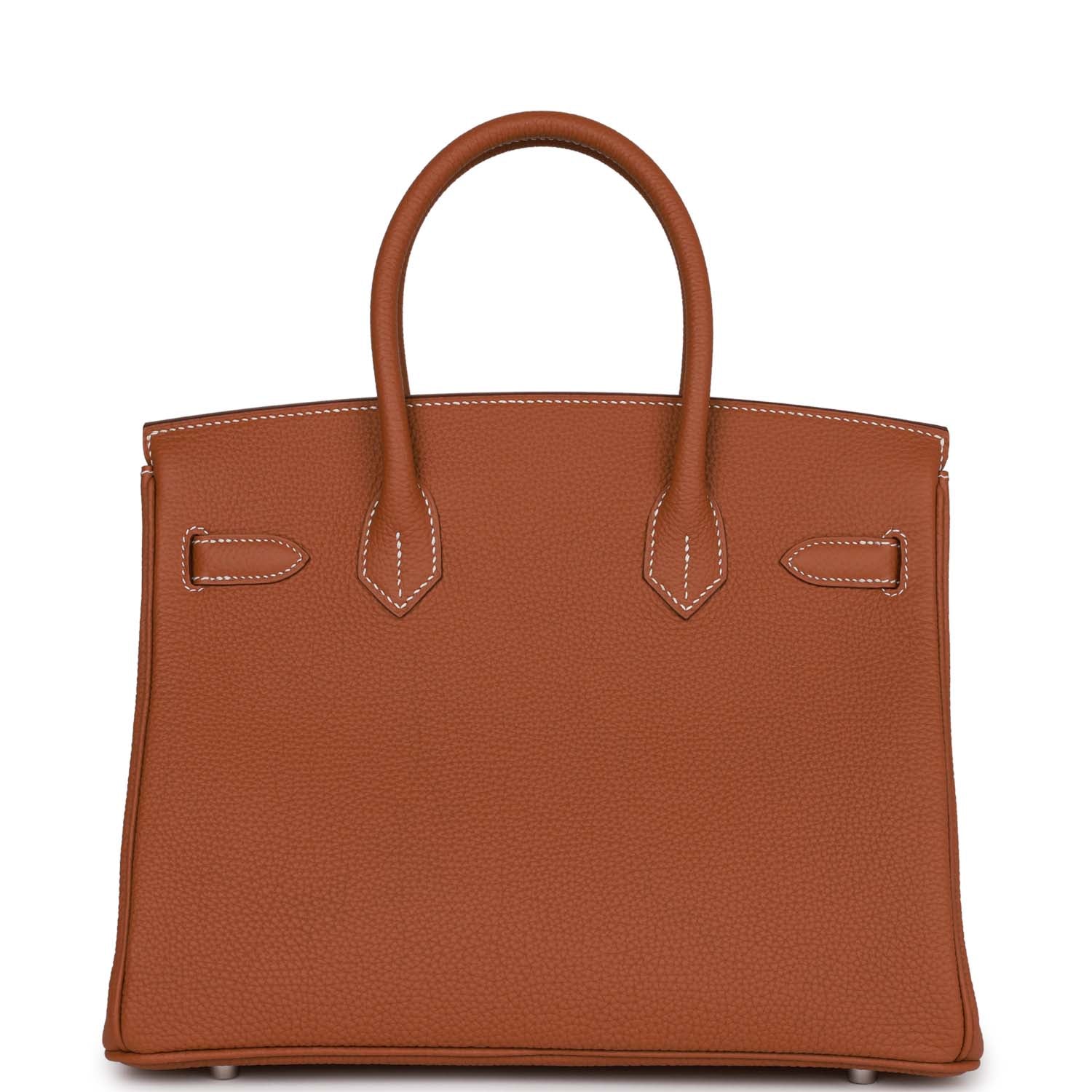 Hermes Birkin Togo Palladium Hardware Handbag Gold Travel Bag