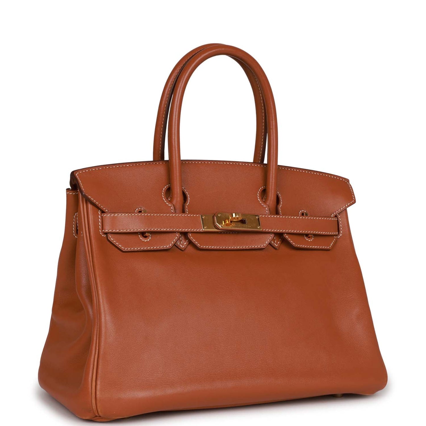 Hermes Top Quality Luxury Birkin Fauve Swift Hardware Gold Travel Bag