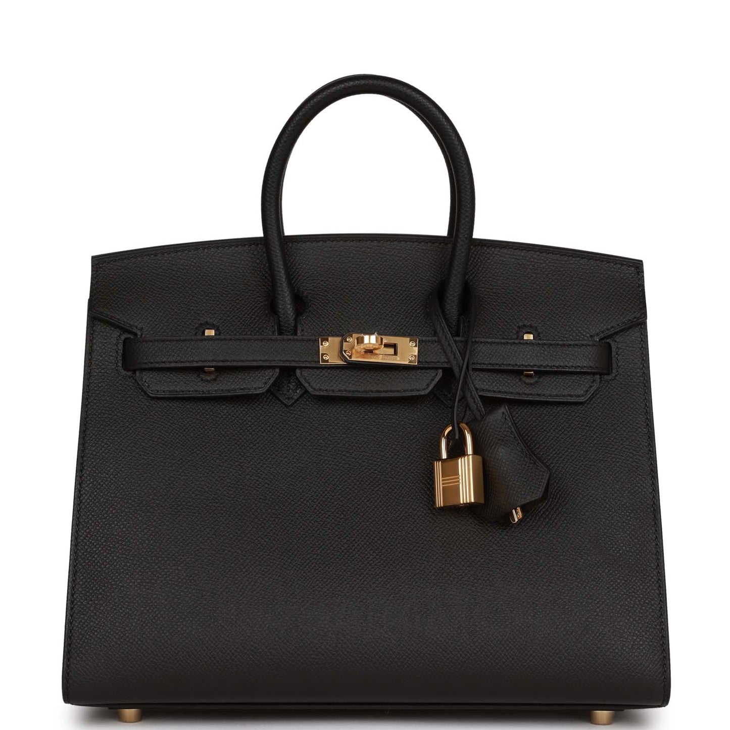 Hermes Birkin Sellier Epsom Hardware Handbag Black Gold Travel Bag Hardware 5
