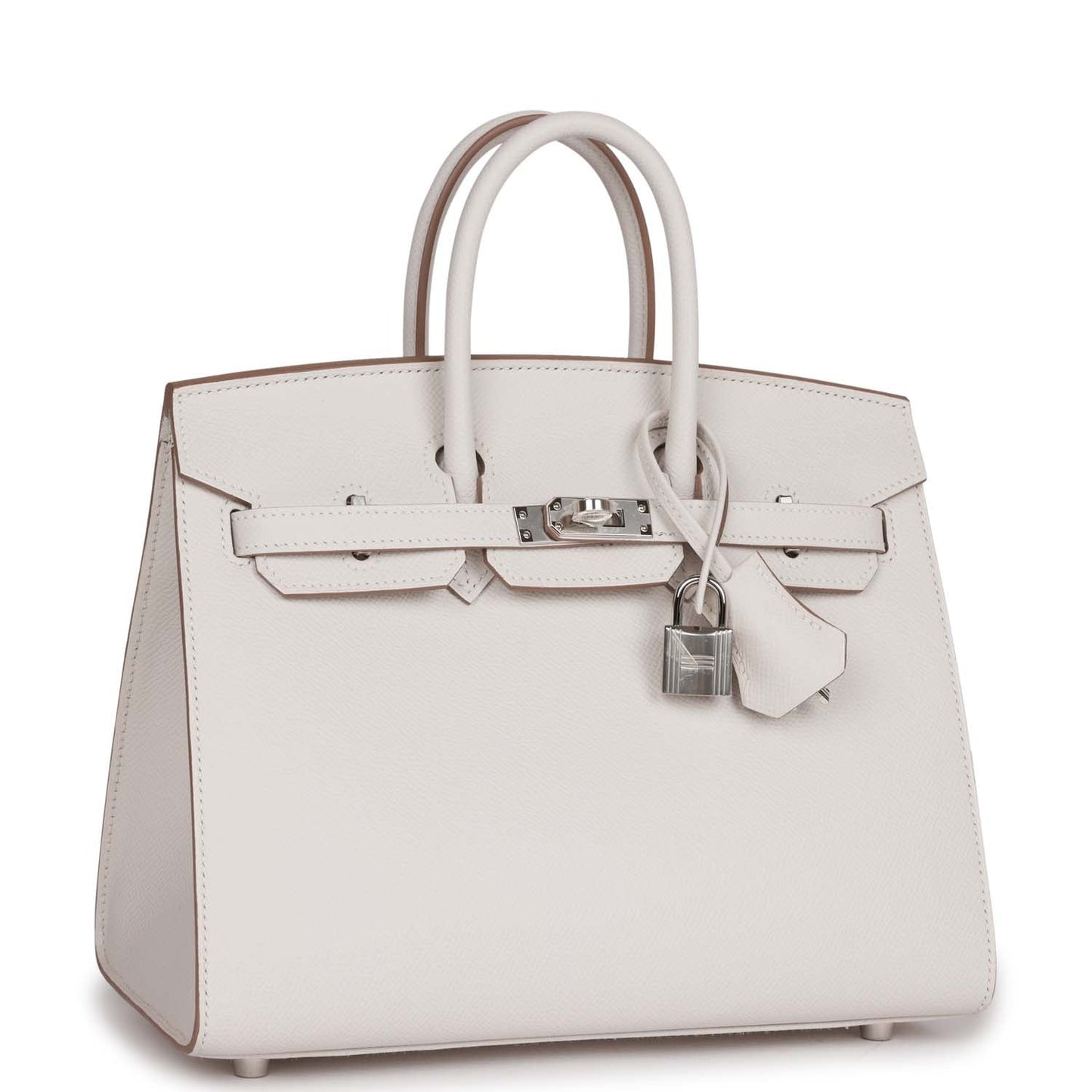 Hermes Birkin Sellier Gris Pale Epsom Palladium Hardware Handbag Travel Bag