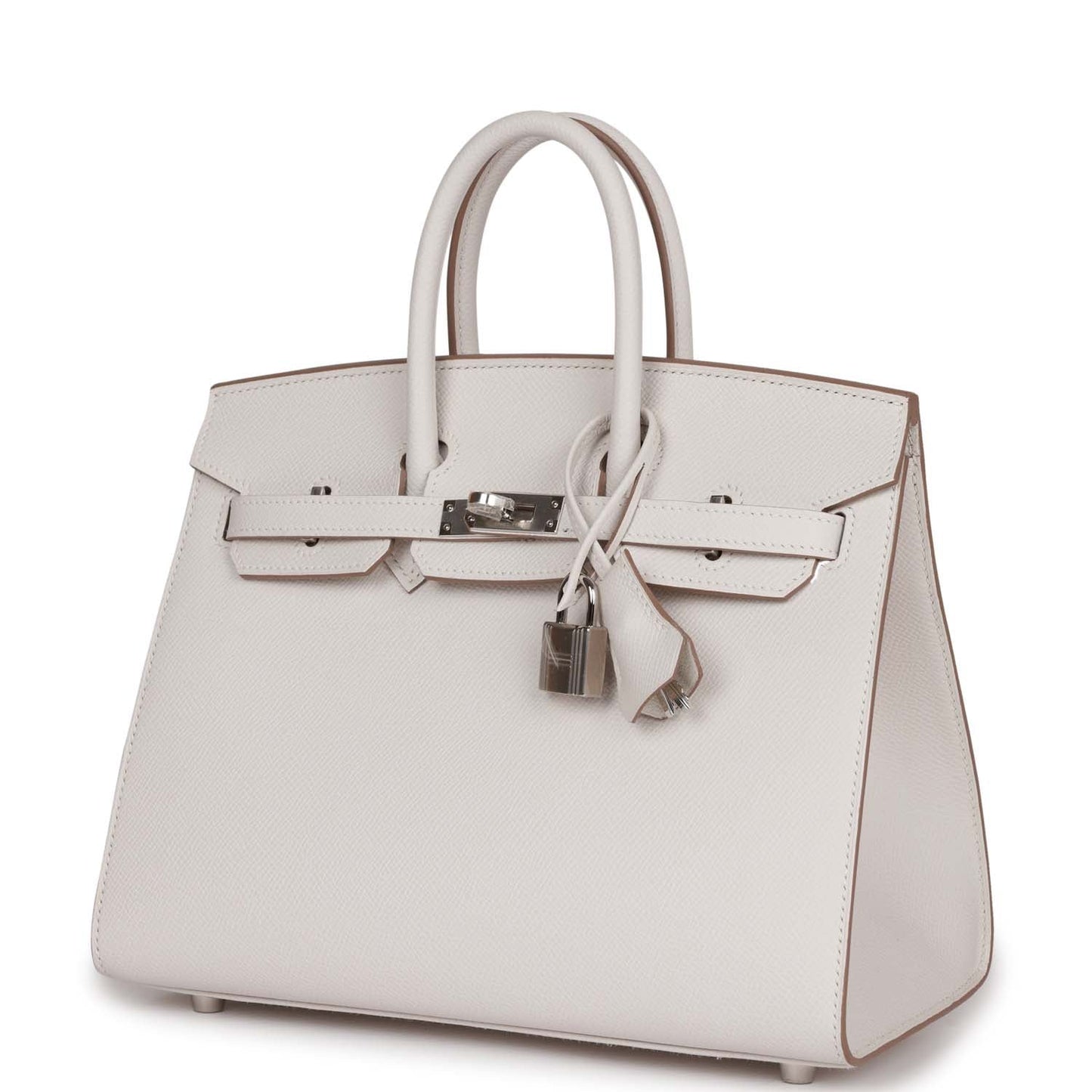 Hermes Birkin Sellier Gris Pale Epsom Palladium Hardware Handbag Travel Bag
