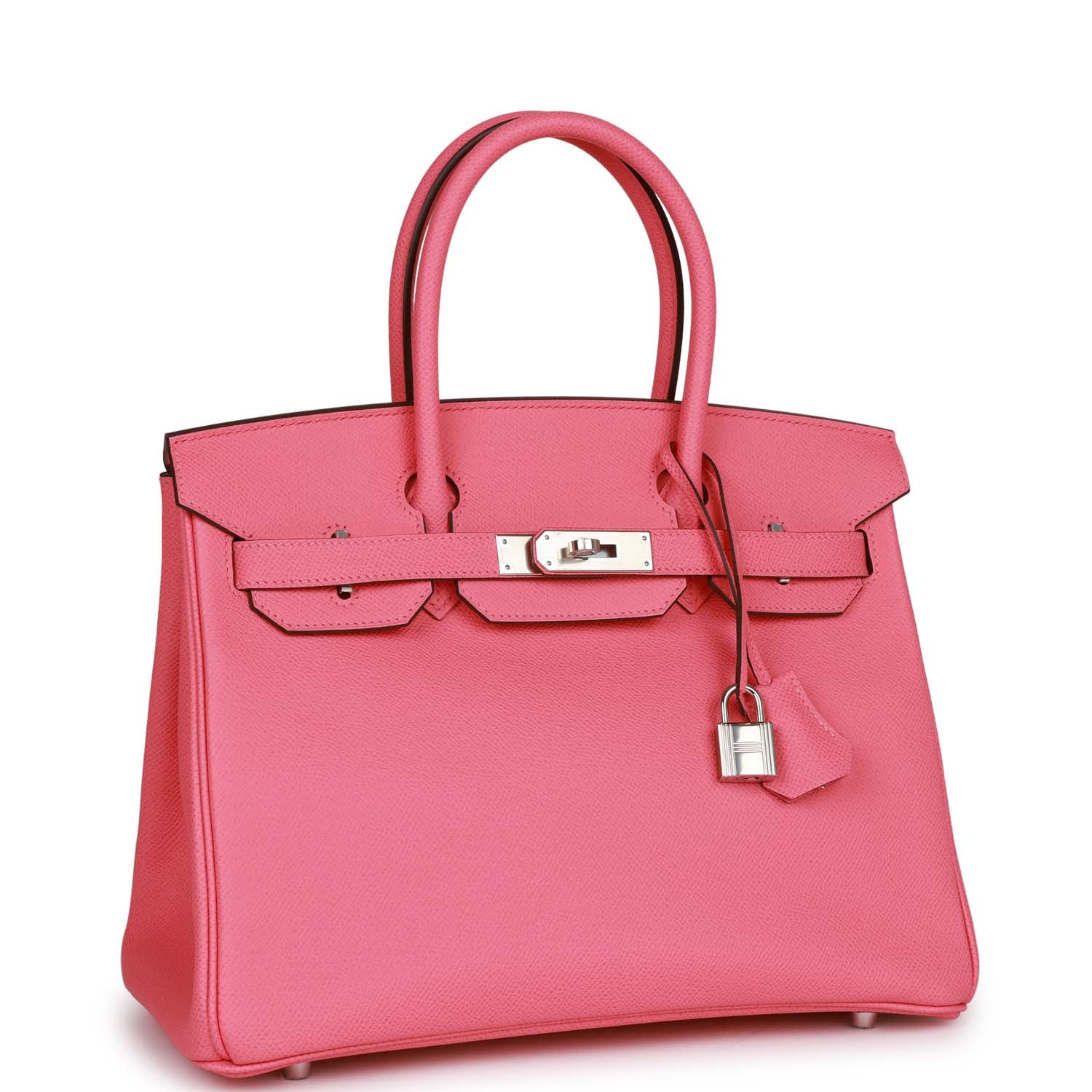 Hermes Birkin Rose Confetti Epsom Palladium Hardware Handbag Travel Bag