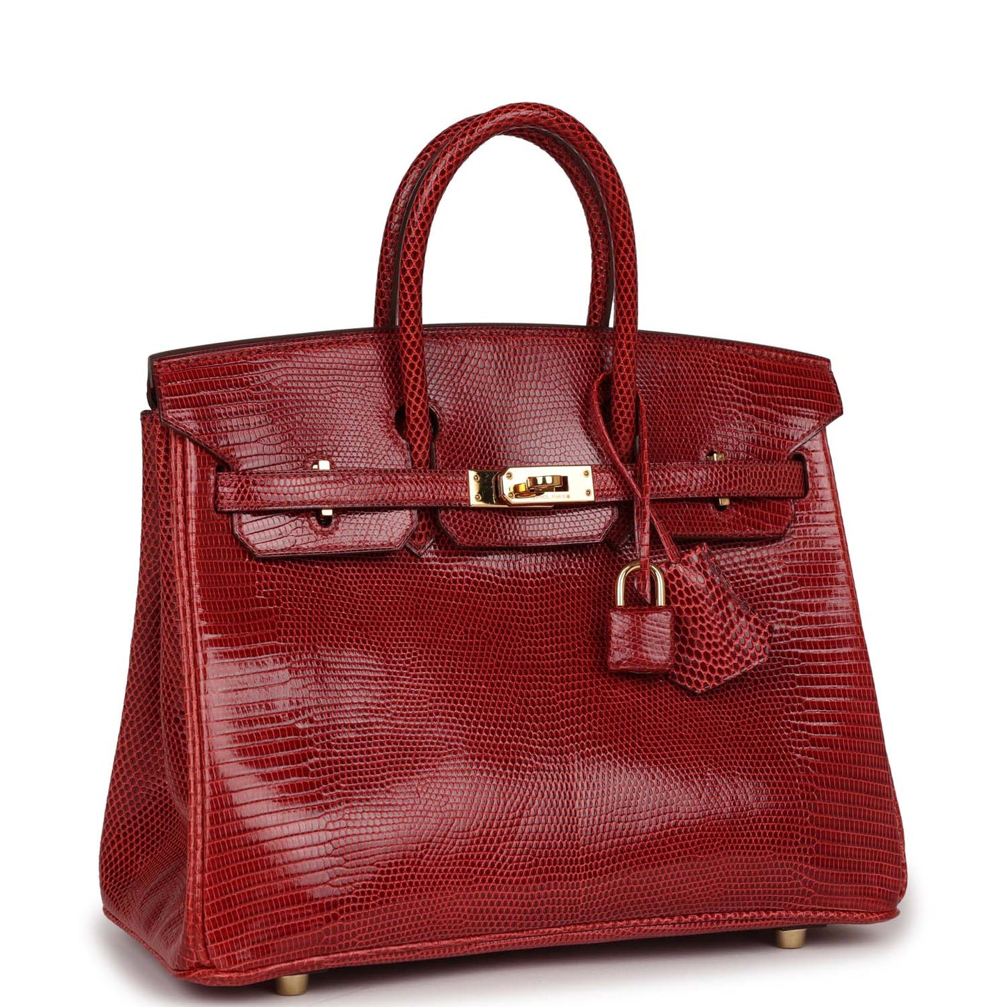 Hermes Top Quality Luxury Birkin Rouge Moyen Salvator Gold Travel Bag
