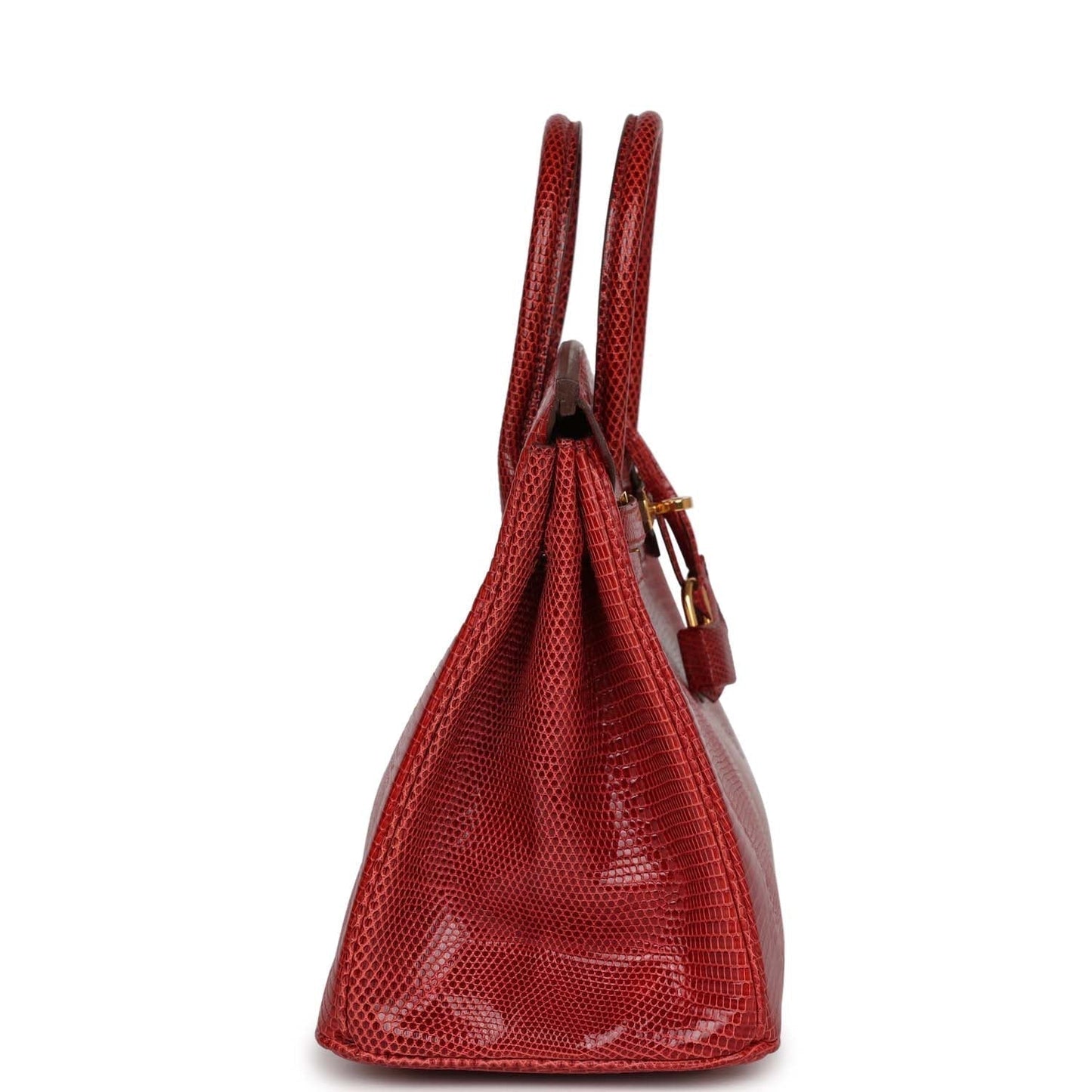 Hermes Top Quality Luxury Birkin Rouge Moyen Salvator Gold Travel Bag