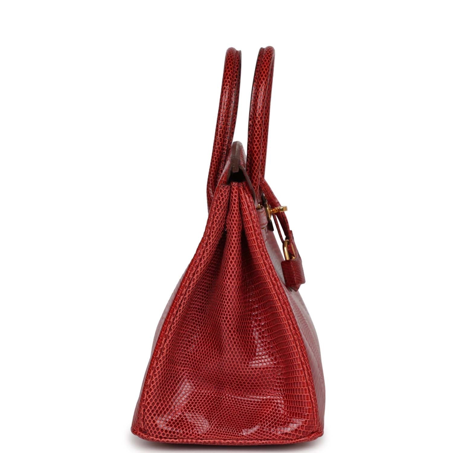 Hermes Top Quality Luxury Birkin Rouge Moyen Salvator Gold Travel Bag