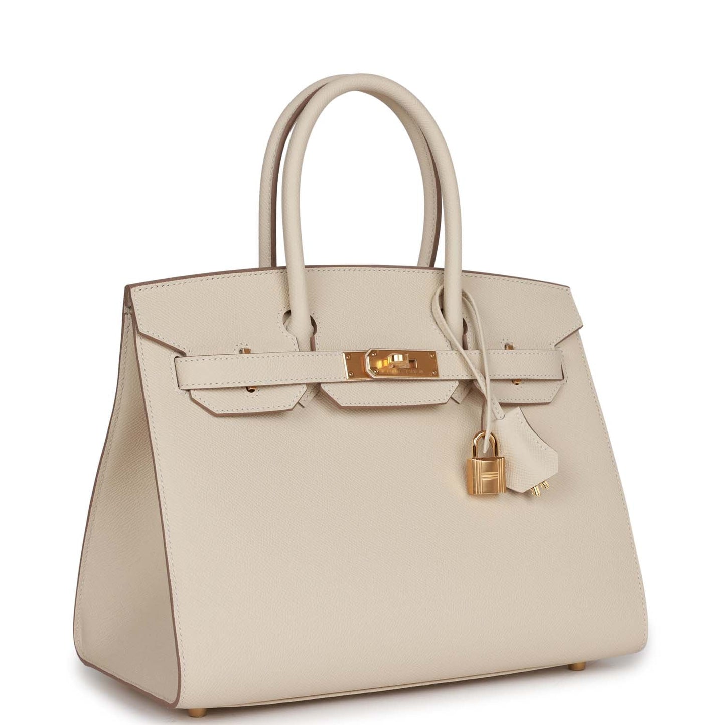 Hermes Birkin Sellier Craie Epsom Hardware Handbag Gold Travel Bag Hardware 3