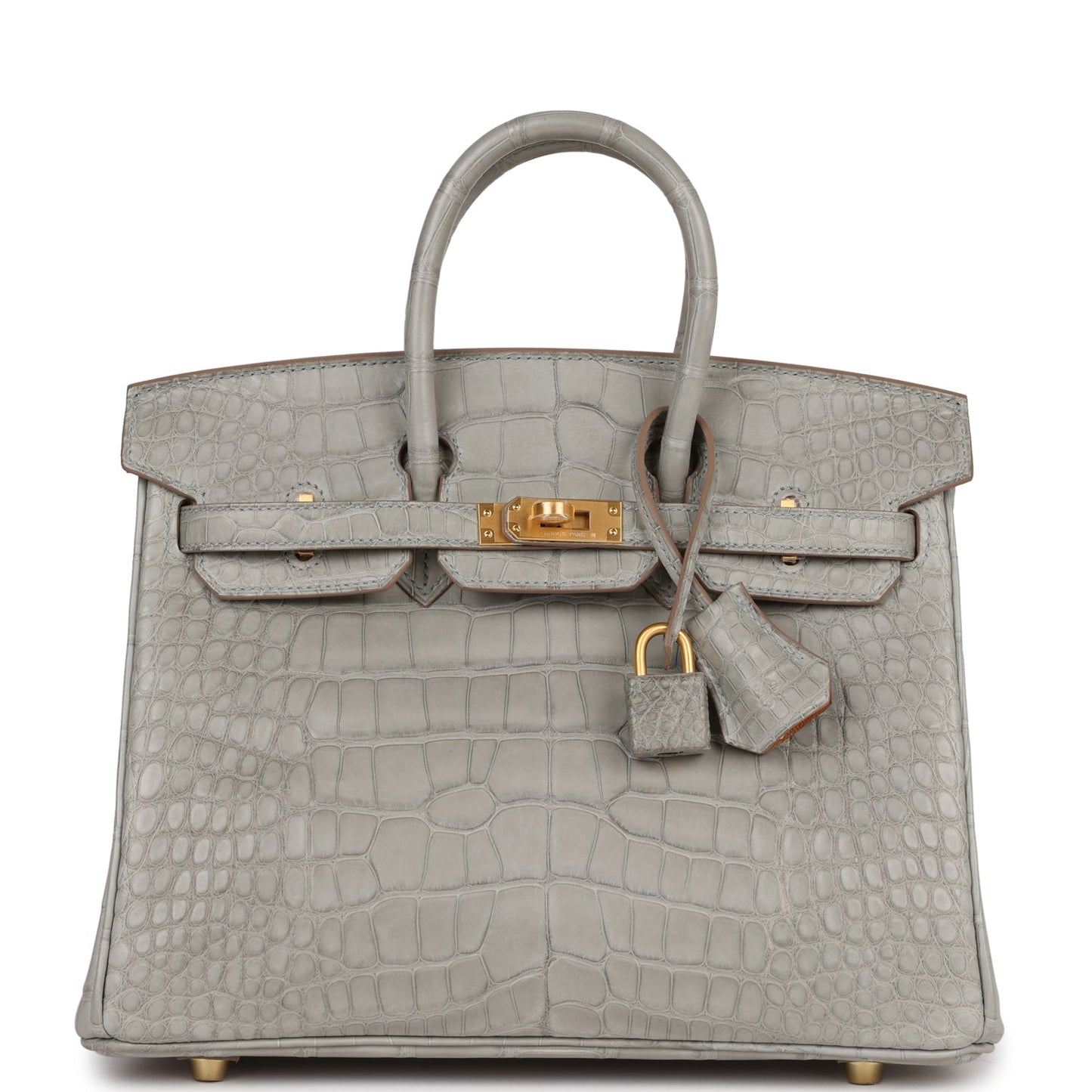 Hermes Special Order Hss Birkin Gris Perle Verso Matte Gold Travel Bag