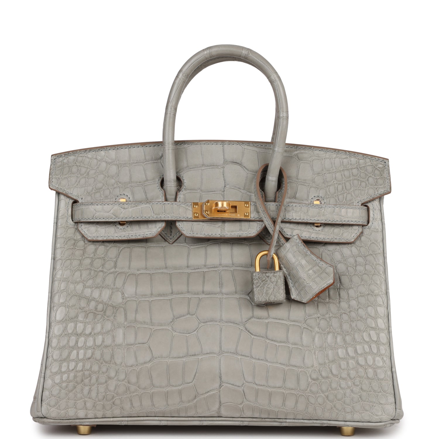 Hermes Special Order Hss Birkin Gris Perle Verso Matte Gold Travel Bag