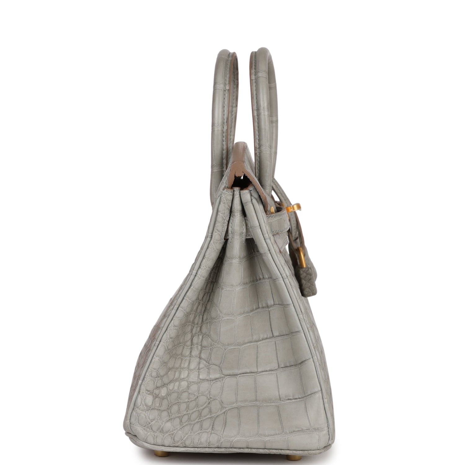 Hermes Special Order Hss Birkin Gris Perle Verso Matte Gold Travel Bag