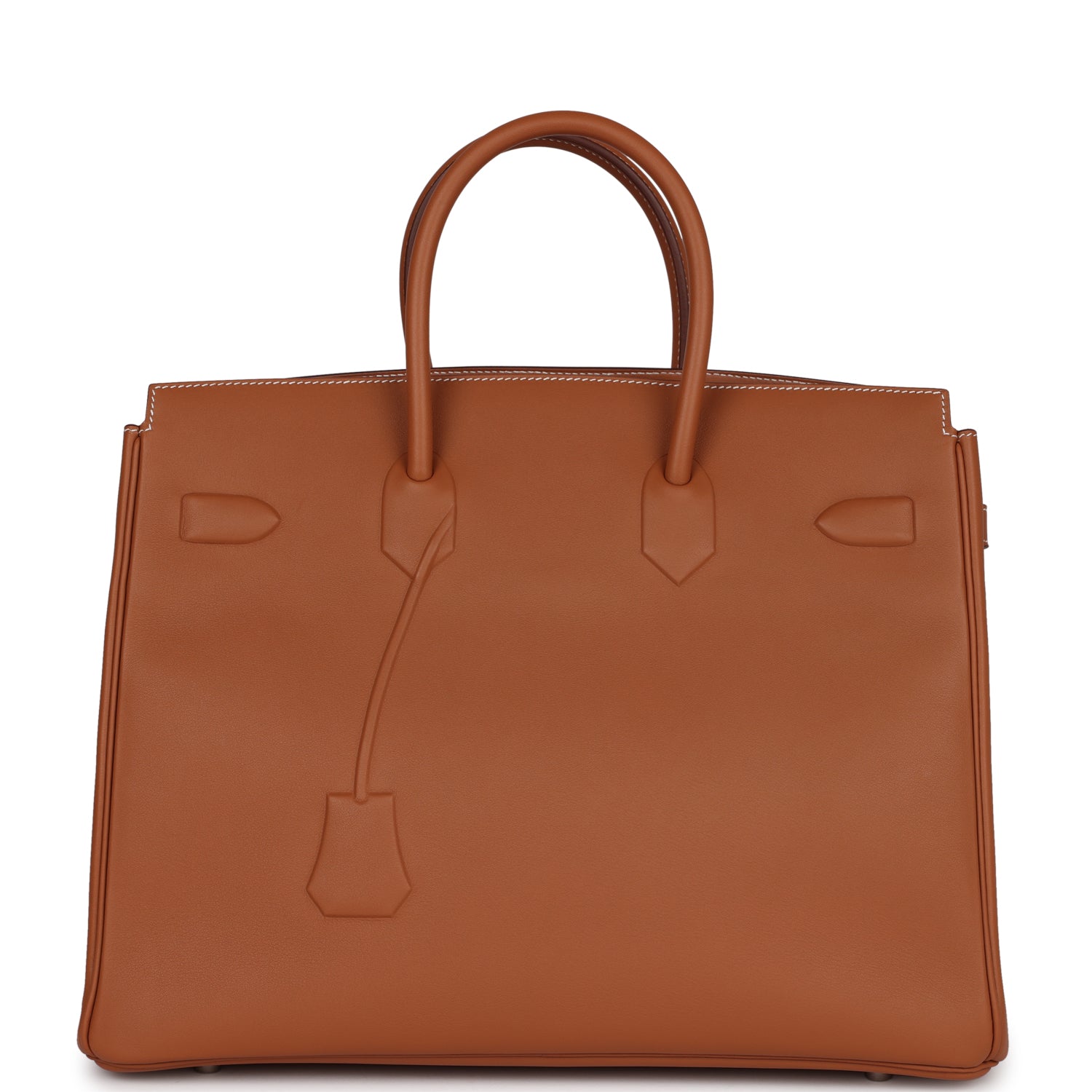Hermes Birkin Shadow Swift Palladium Hardware Handbag Gold Travel Bag
