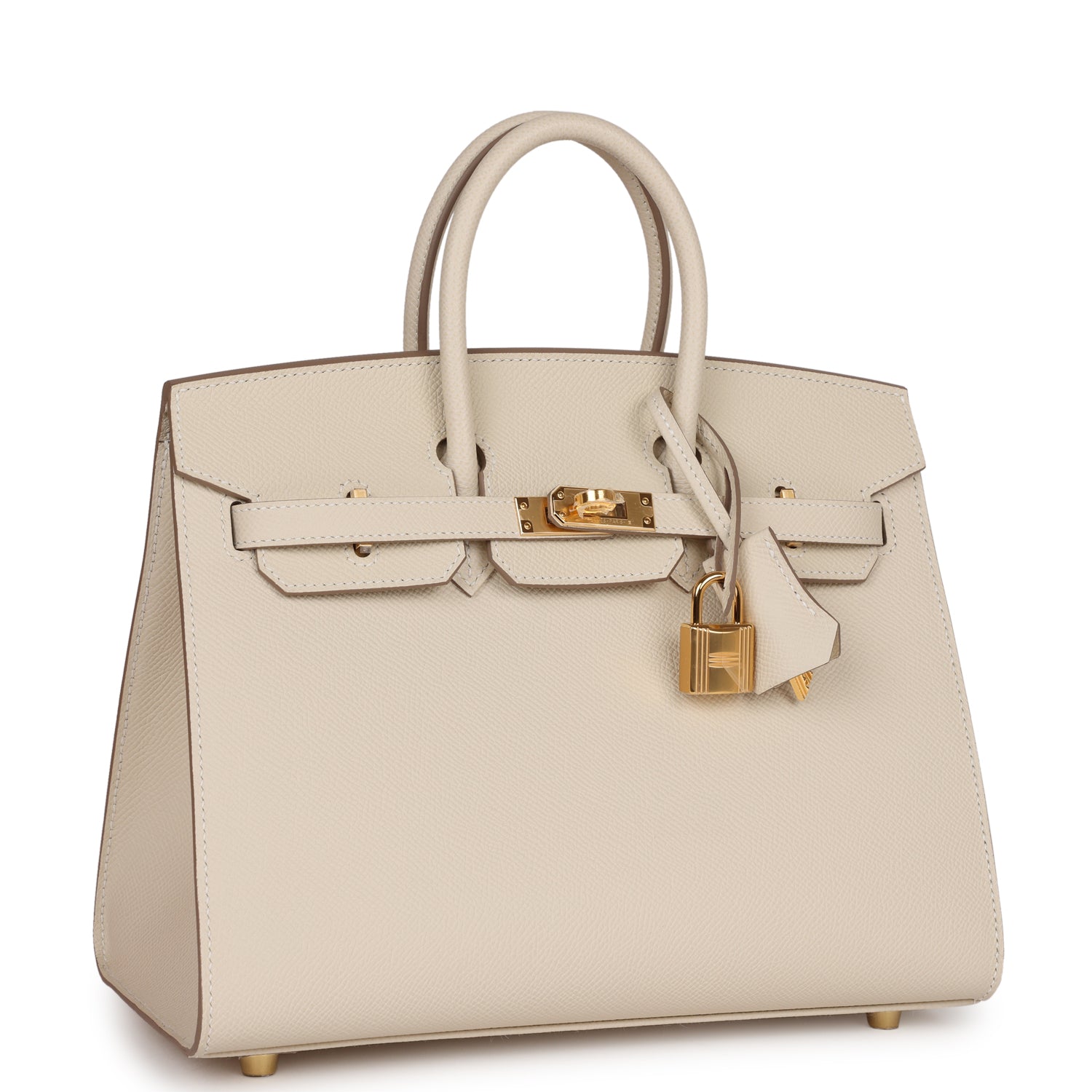 Hermes Birkin Sellier Craie Epsom Hardware Handbag Gold Travel Bag Gold Hardware 3