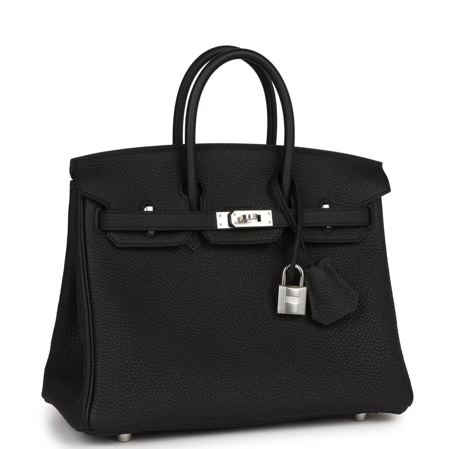 Hermes Birkin Togo Palladium Hardware Handbag Black Travel Bag 31