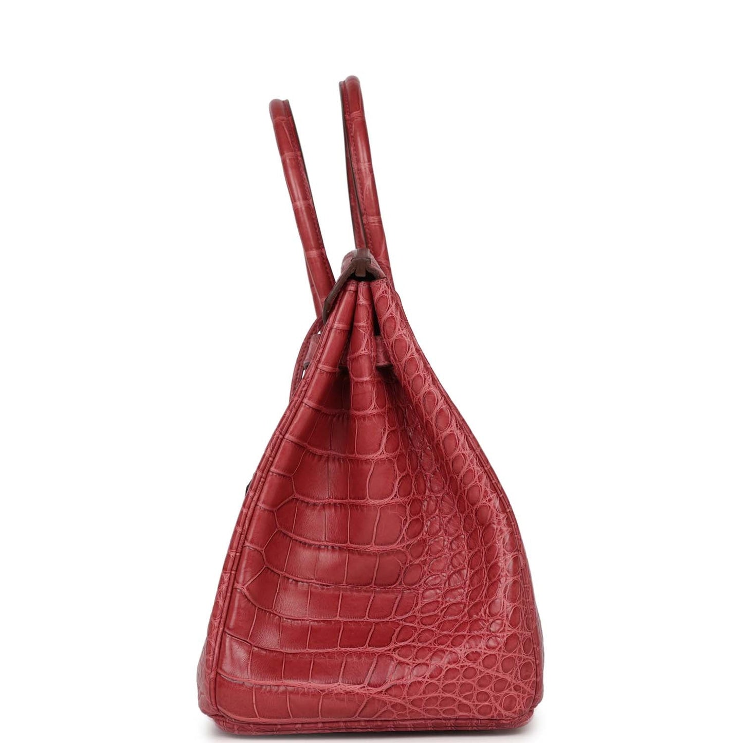 Hermes Birkin Bois De Rose Matte Alligator Palladium Hardware Travel Bag