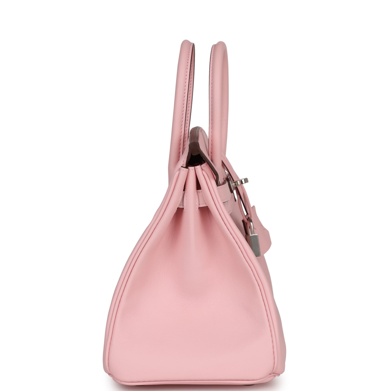 Hermes Birkin Rose Sakura Swift Palladium Hardware Handbag Travel Bag