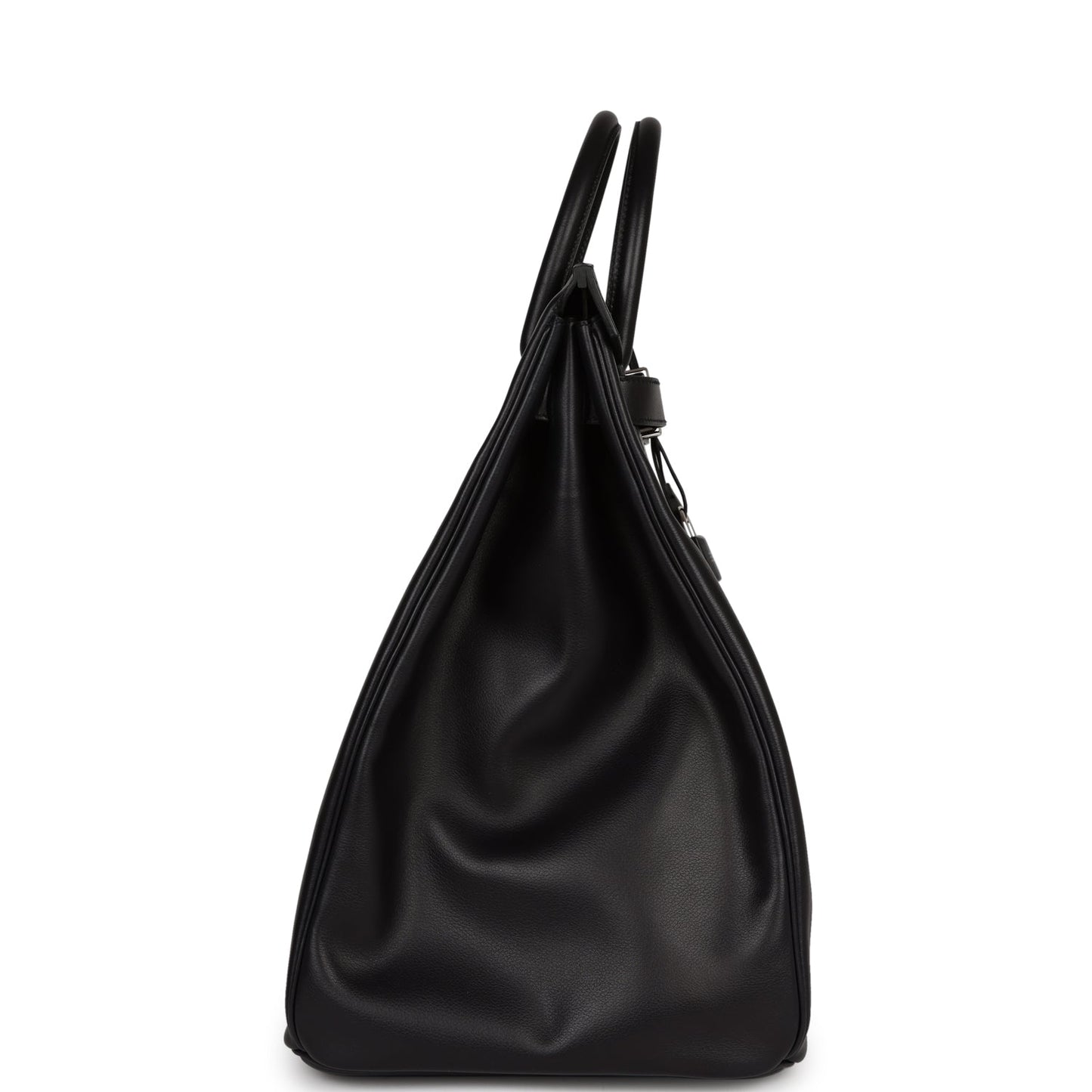 Hermes Birkin Hac Rock Evercolor Palladium Hardware Handbag Black Travel Bag