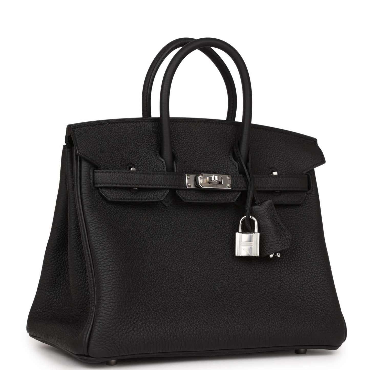 Hermes Birkin Togo Palladium Hardware Handbag Black Travel Bag