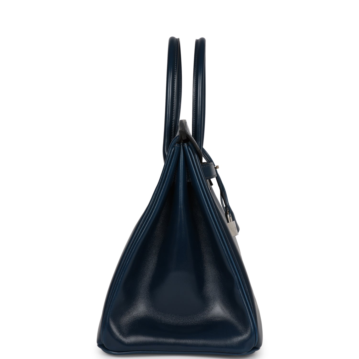 Hermes Birkin Bleu De Prusse Box Calf Guilloch Palladium Travel Bag