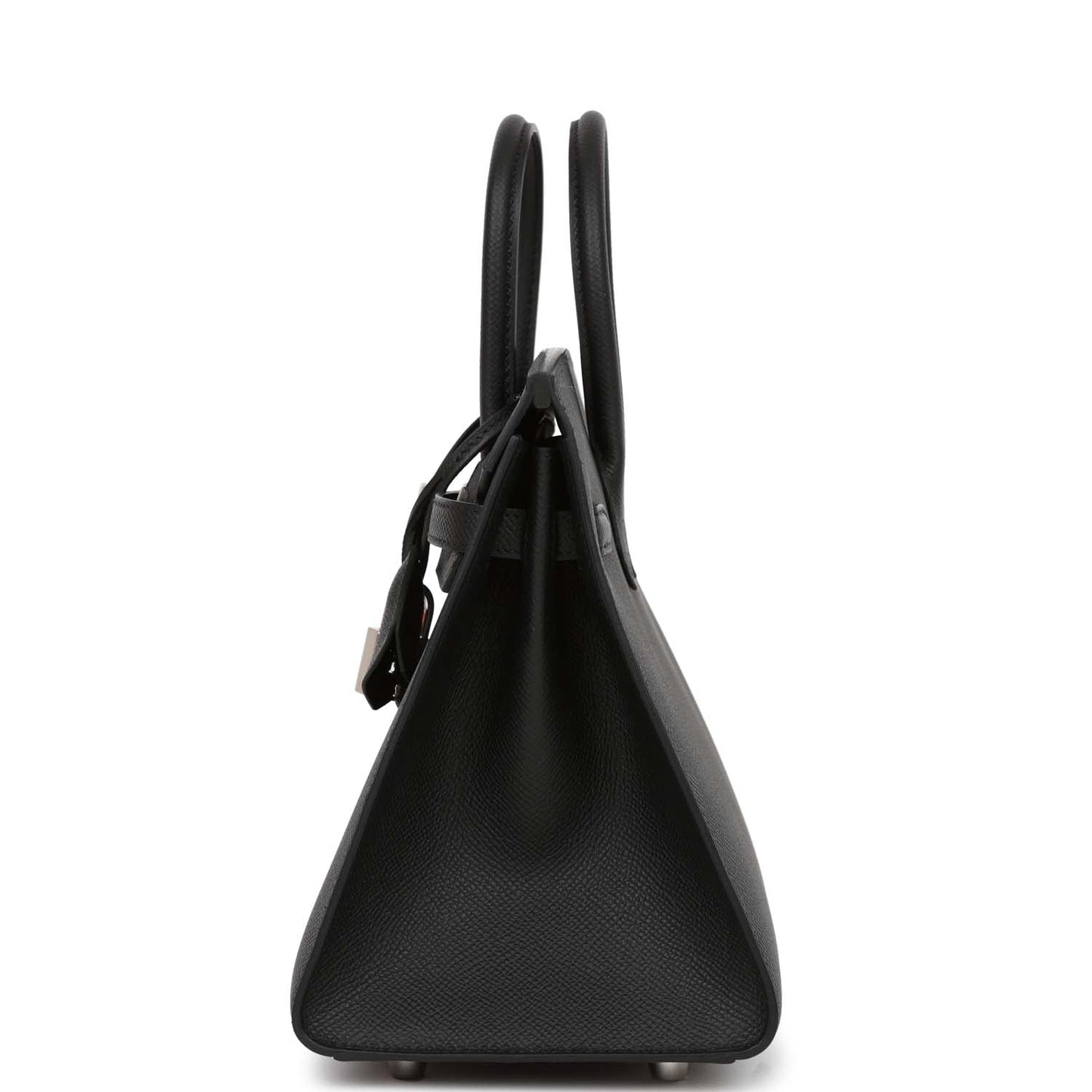 Hermes Birkin Sellier Epsom Palladium Hardware Handbag Black Travel Bag