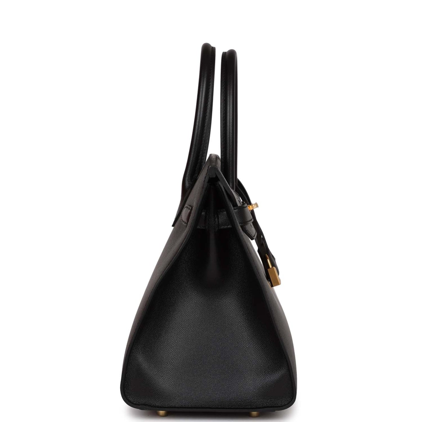 Hermes Birkin Sellier Madame Hardware Handbag Black Gold Travel Bag