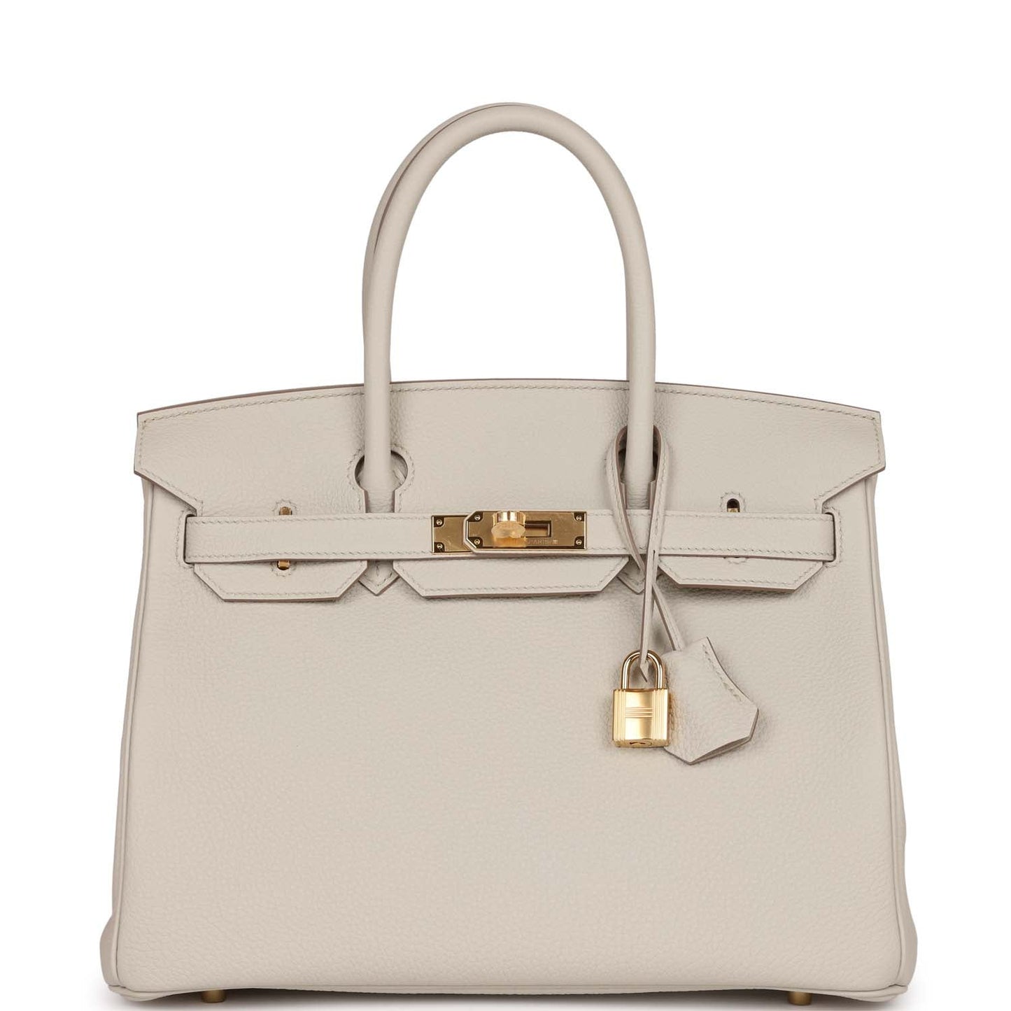 Hermes Birkin Beton Togo Hardware Handbag Gold Travel Bag
