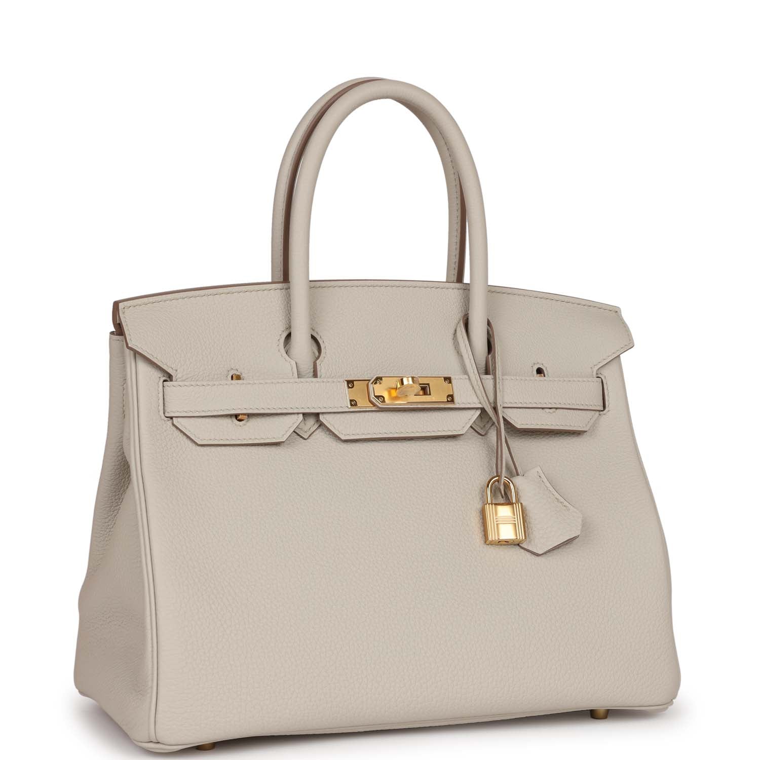 Hermes Birkin Beton Togo Hardware Handbag Gold Travel Bag
