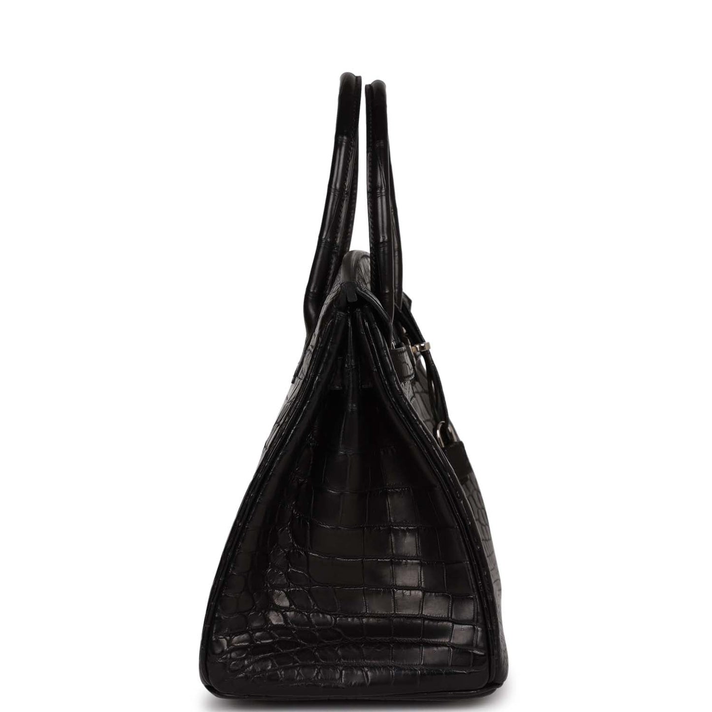 Hermes Top Quality Luxury Birkin Cm Matte Niloticus Black Travel Bag