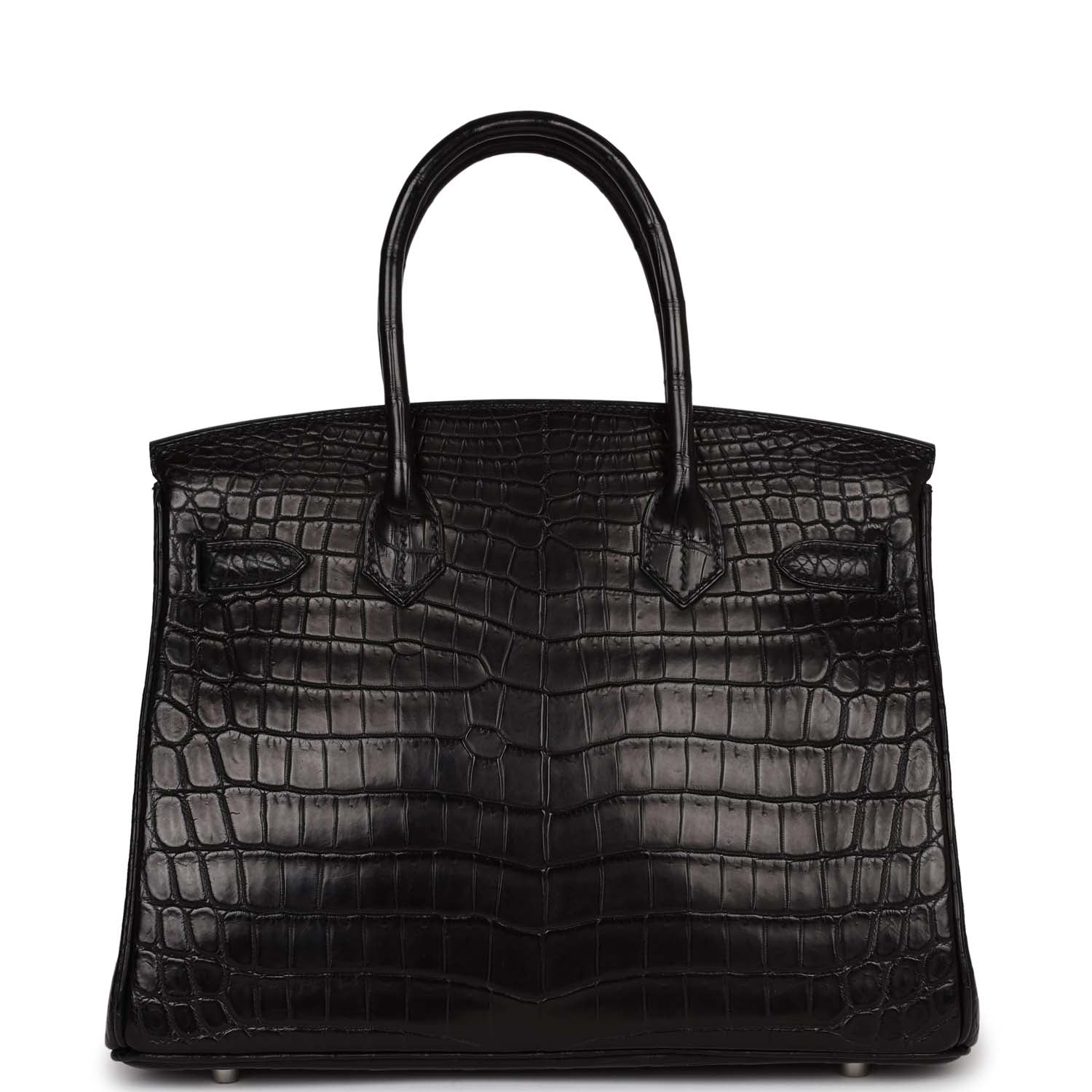 Hermes Top Quality Luxury Birkin Cm Matte Niloticus Black Travel Bag