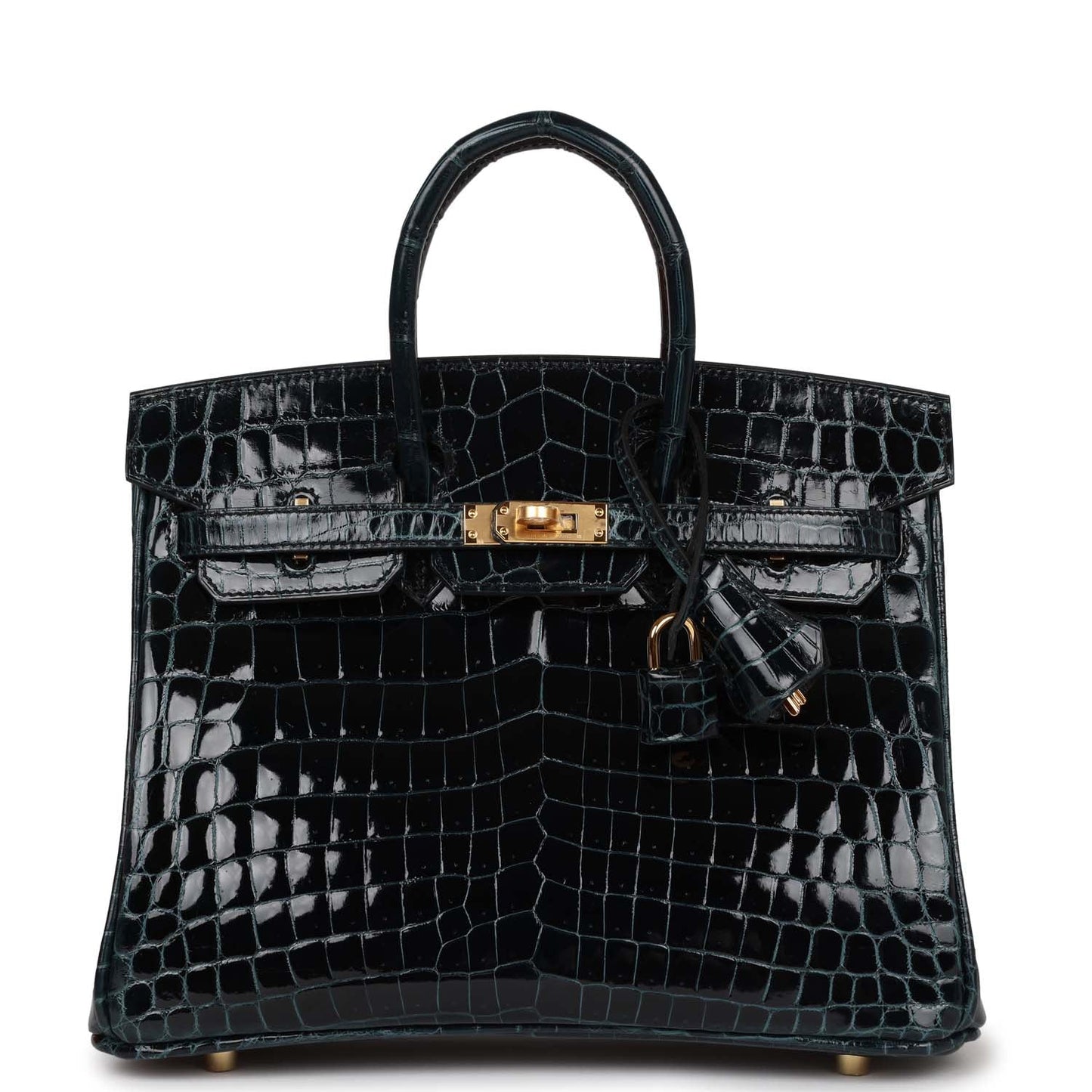 Hermes Birkin Vert Rousseau Shiny Niloticus Crocodile Hardware Gold Travel Bag Payment 2