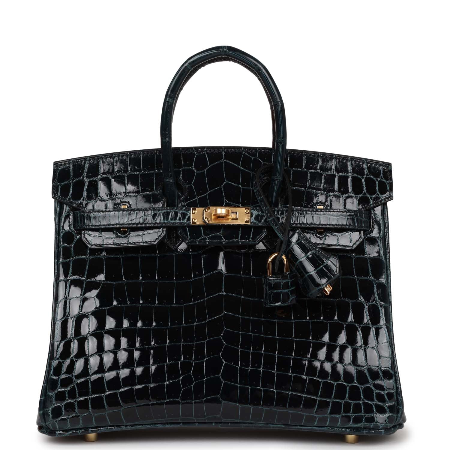 Hermes Birkin Vert Rousseau Shiny Niloticus Crocodile Hardware Gold Travel Bag Payment 2