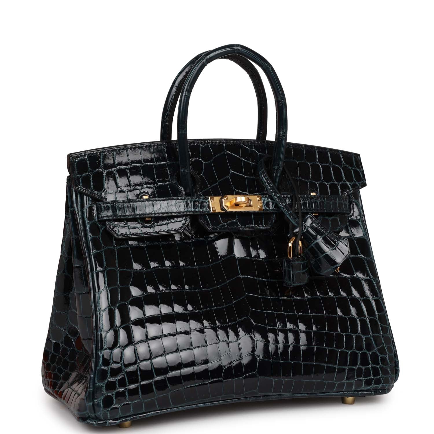 Hermes Birkin Vert Rousseau Shiny Niloticus Crocodile Hardware Gold Travel Bag Payment 2