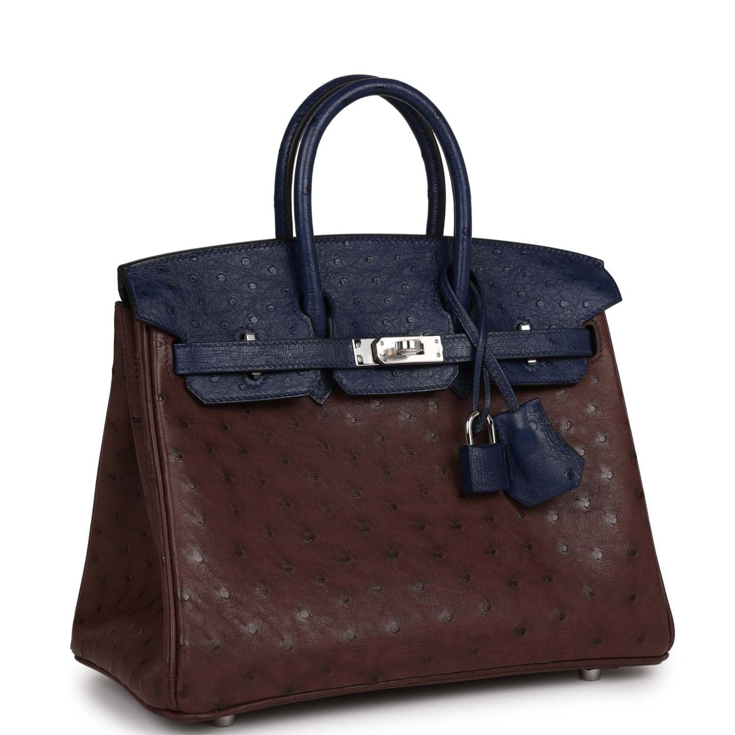 Hermes Bi Color Birkin Rouge Sellier And Bleu Saphir Travel Bag