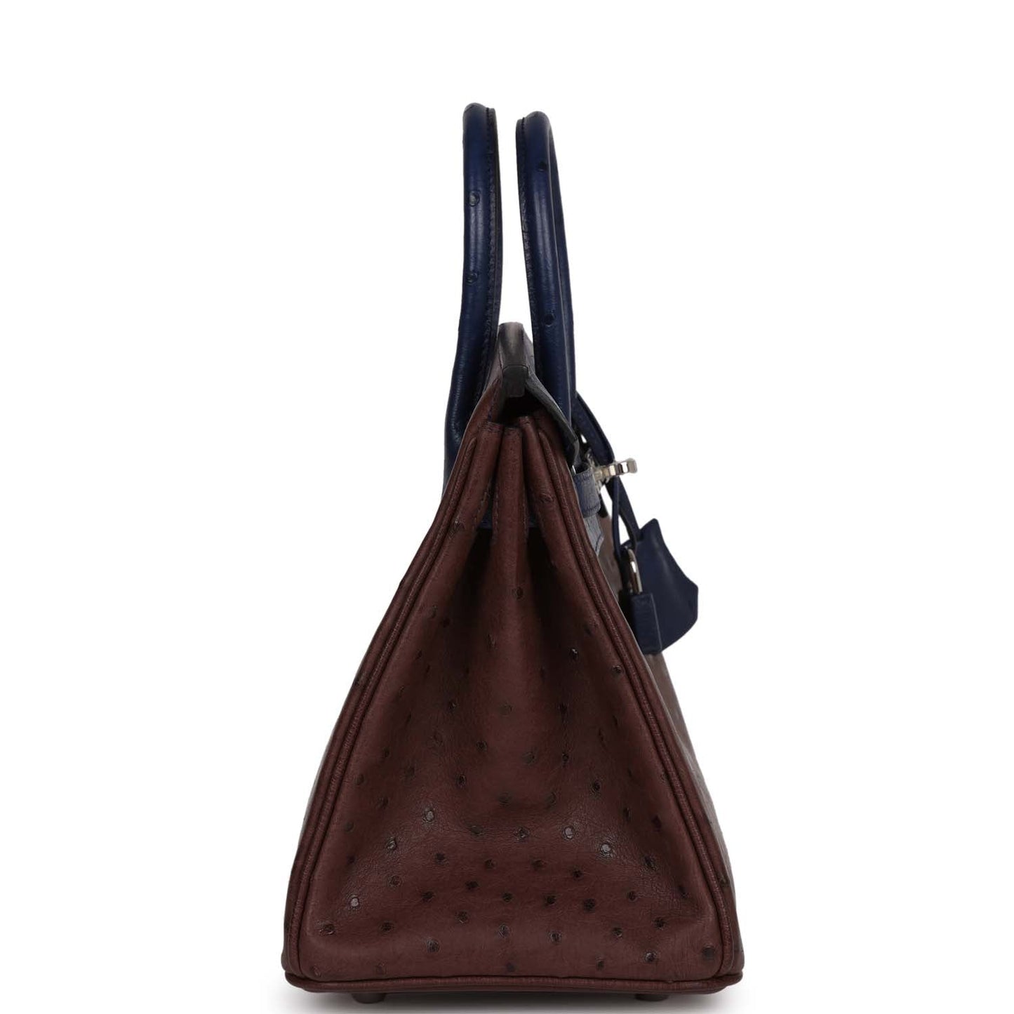 Hermes Bi Color Birkin Rouge Sellier And Bleu Saphir Travel Bag