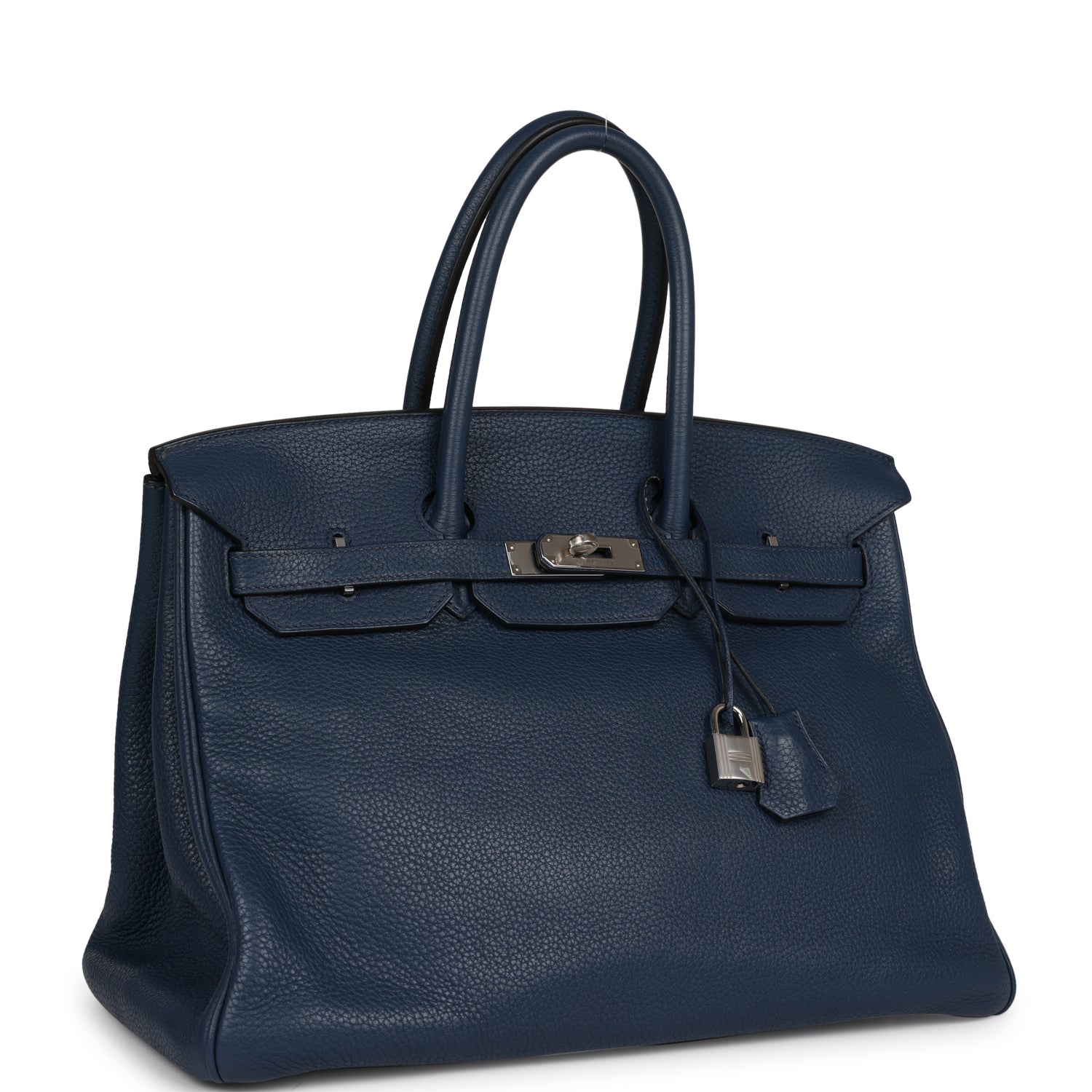 Hermes Top Quality Luxury Birkin Bleu De Prusse Travel Bag