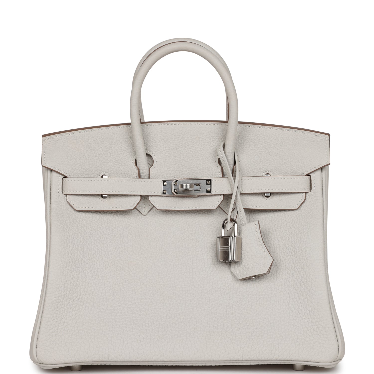 Hermes Birkin Gris Pale Togo Palladium Hardware Handbag Travel Bag