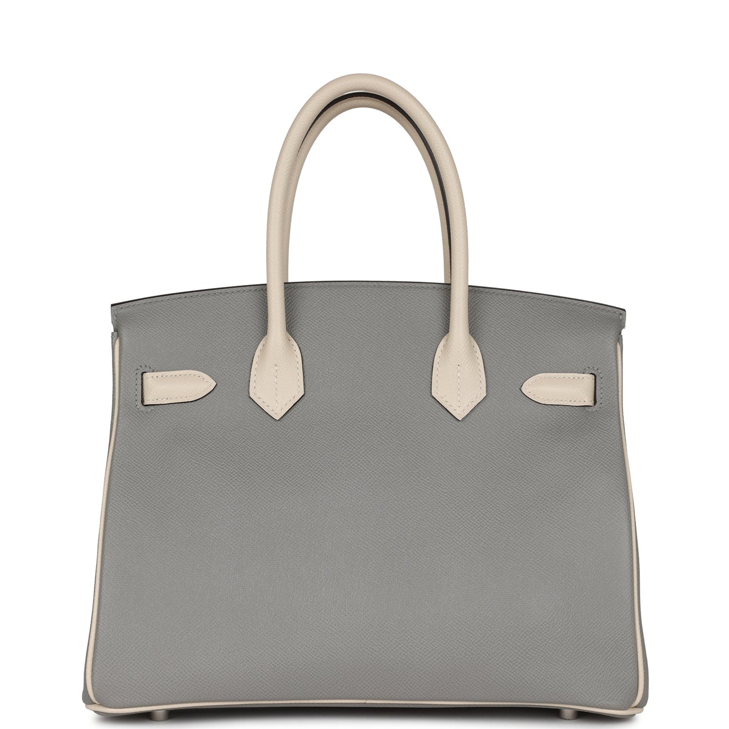 Hermes Special Order Hss Birkin Gris Mouette And Craie Travel Bag