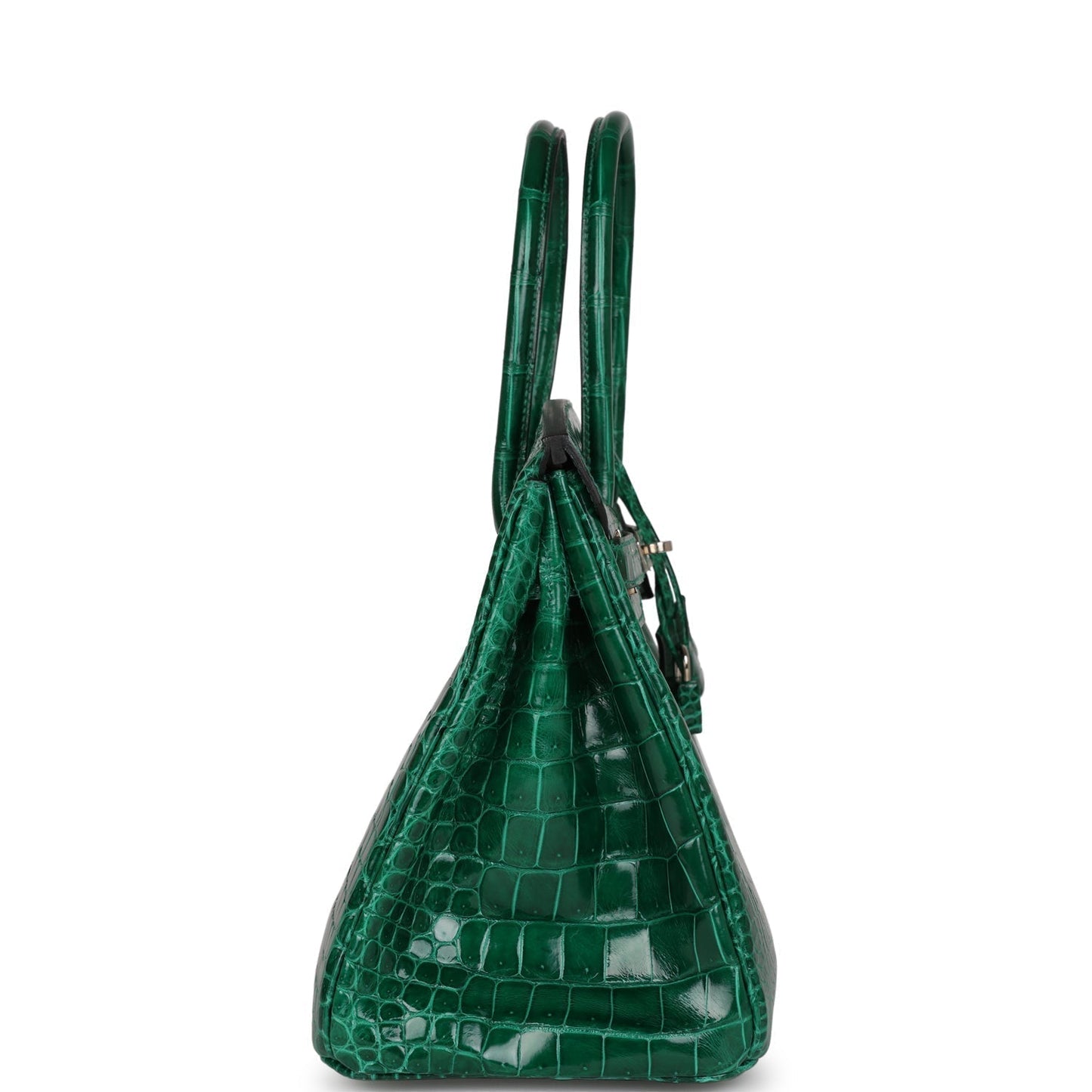 Hermes Top Quality Luxury Birkin Emerald Shiny Niloticus Travel Bag
