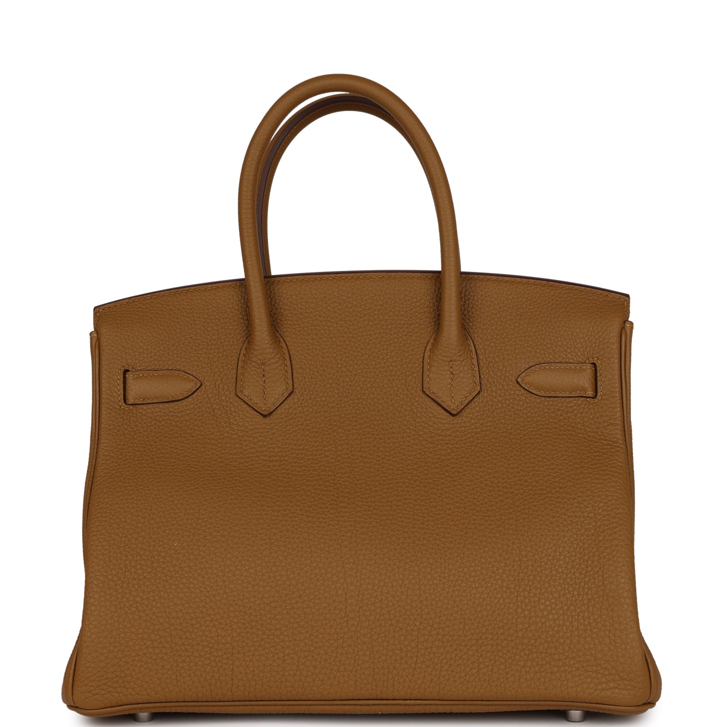 Hermes Top Quality Luxury Birkin Bronze D'Or Verso Travel Bag