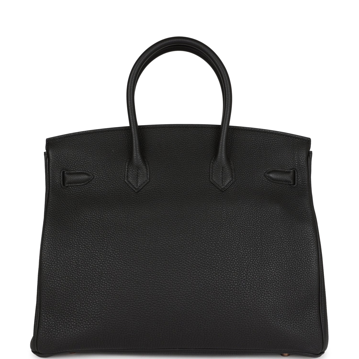 Hermes Top Quality Luxury Birkin Togo Rose Hardware Black Gold Travel Bag