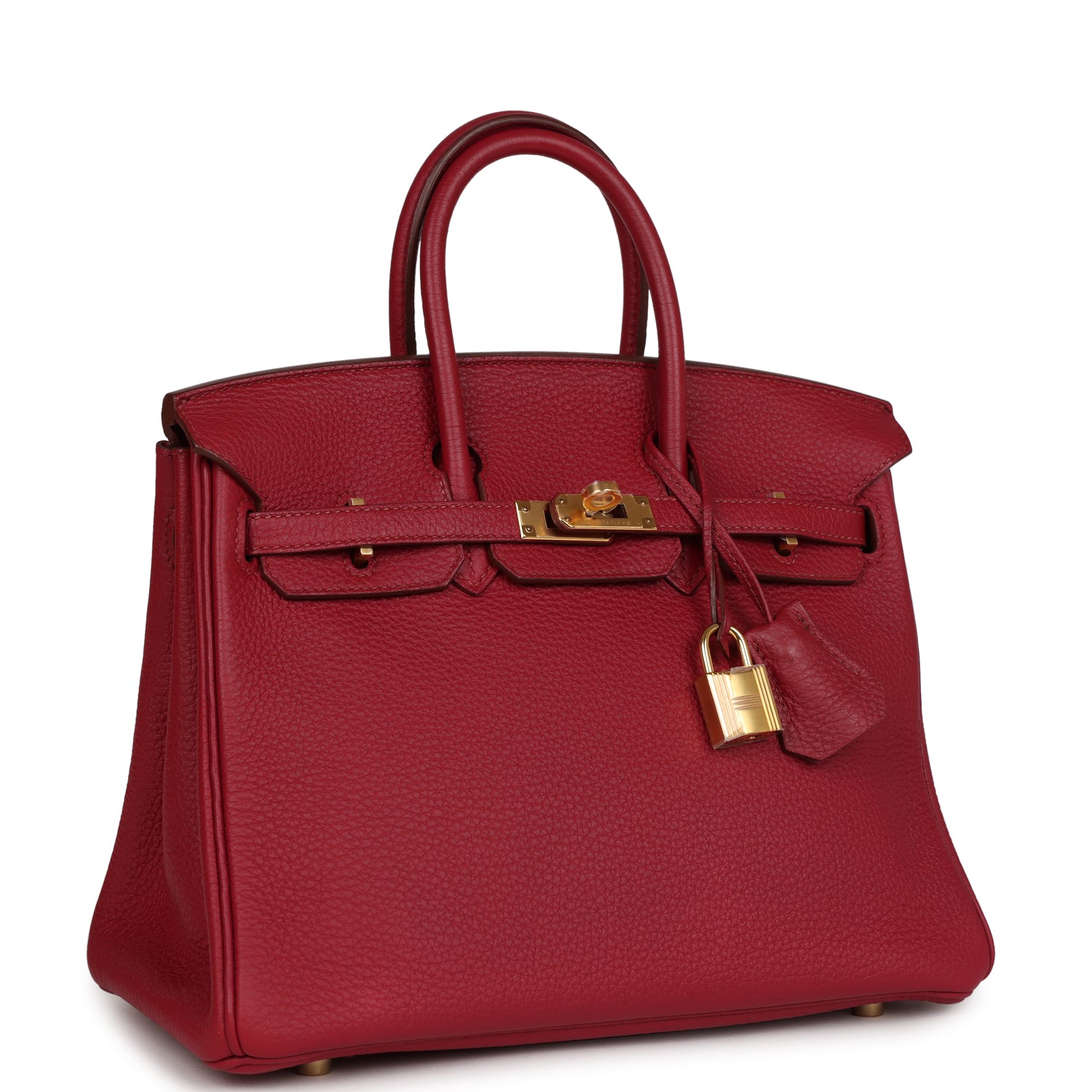 Hermes Top Quality Luxury Birkin Rubis Togo Hardware Gold Travel Bag