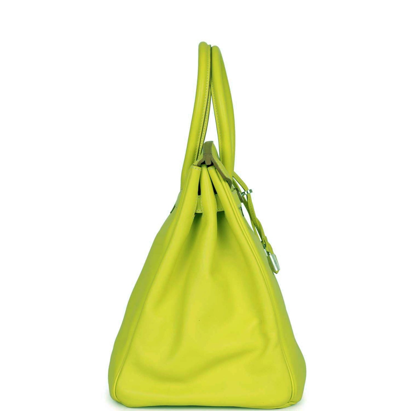 Hermes Birkin Kiwi Swift Palladium Hardware Handbag Travel Bag