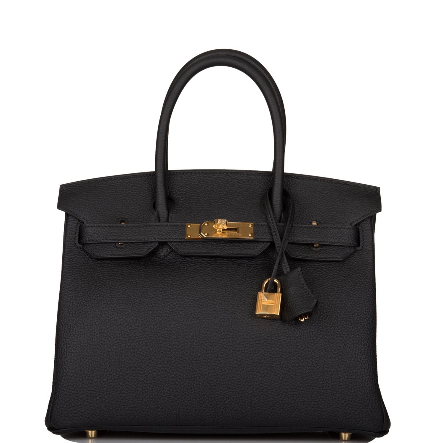 Hermes Birkin Togo Hardware Handbag Black Gold Travel Bag Hardware 1 2